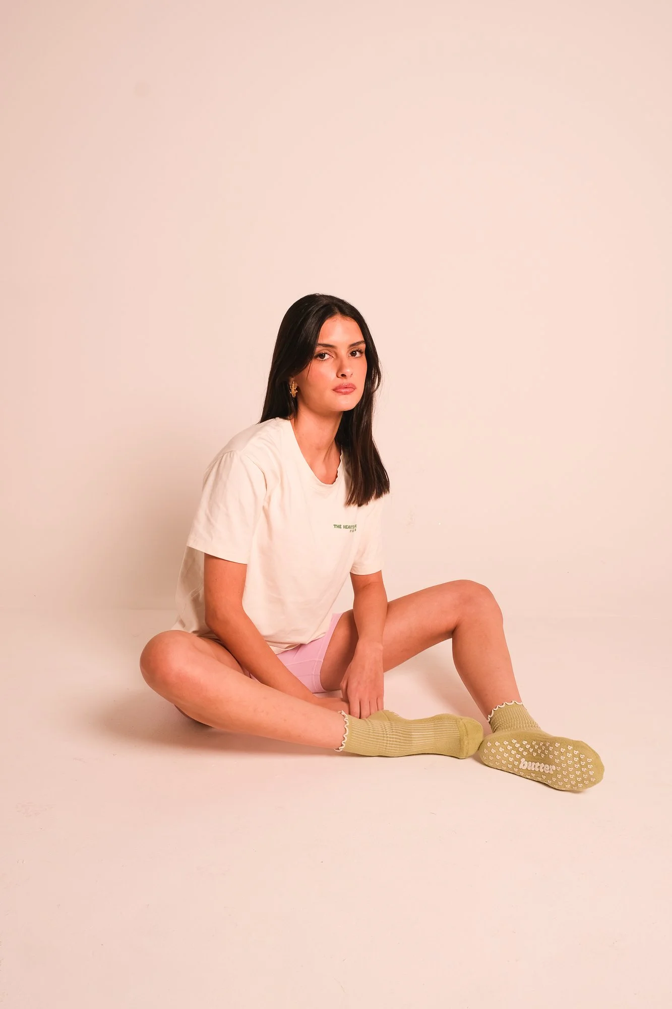 Non Slip Grip Socks - Matcha