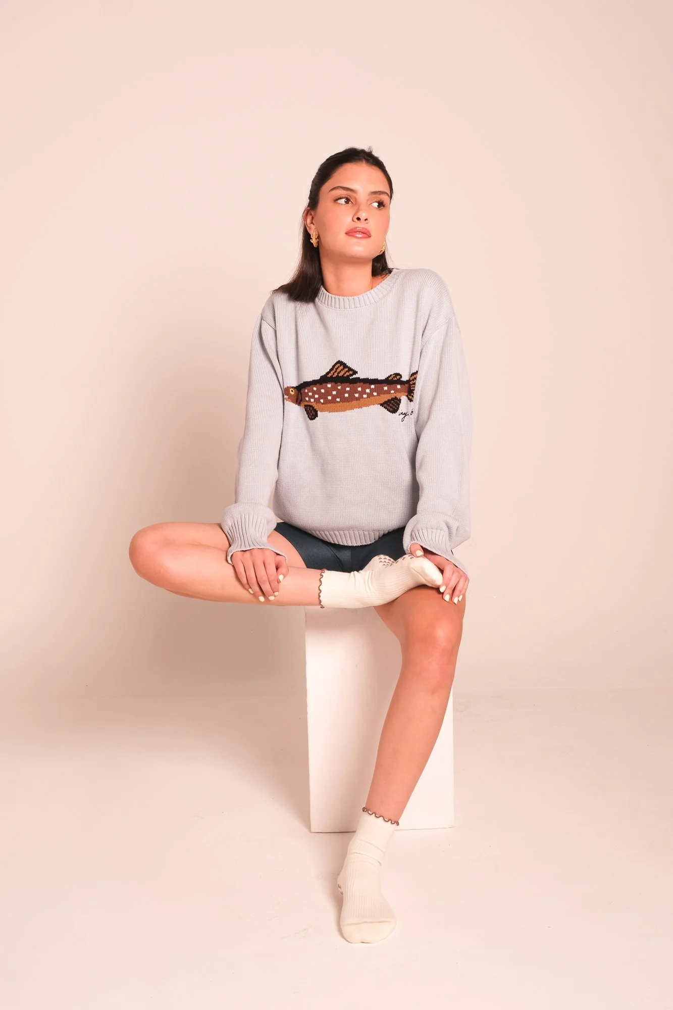 Non Slip Grip Socks - Tiramisu