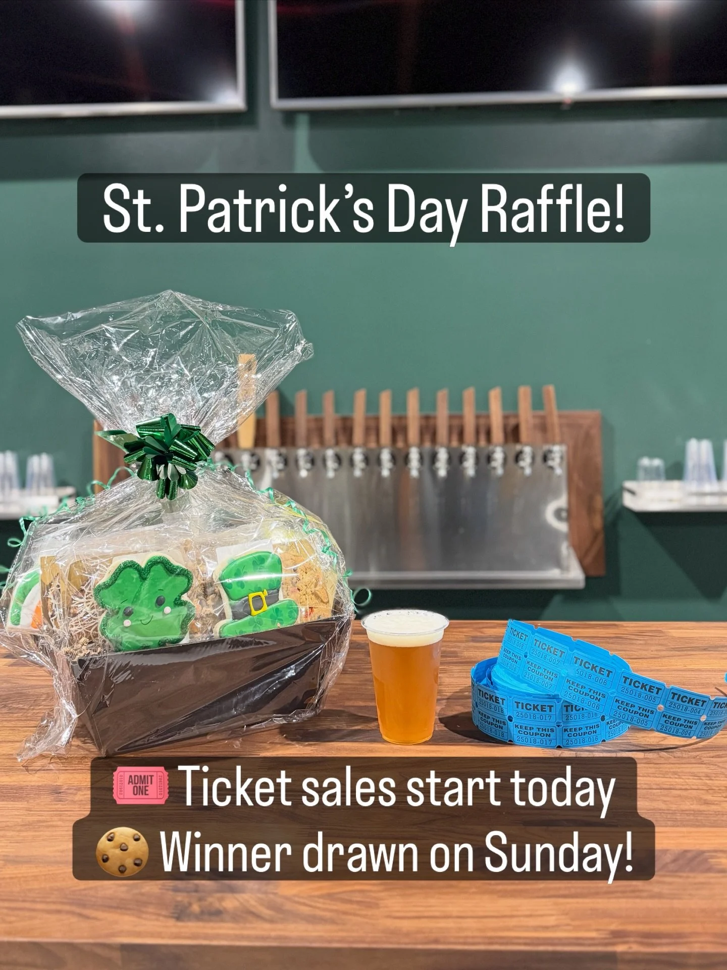 🍀 St. Patrick&rsquo;s Cookie Basket Raffle 🍀

We&rsquo;re raffling off this festive basket of (human) cookies generously donated by Seattle&rsquo;s Favorite, along with a box of Wet Noses (dog) cookies for your pup!

Raffle tickets:
🎟 $1 = 1 ticke