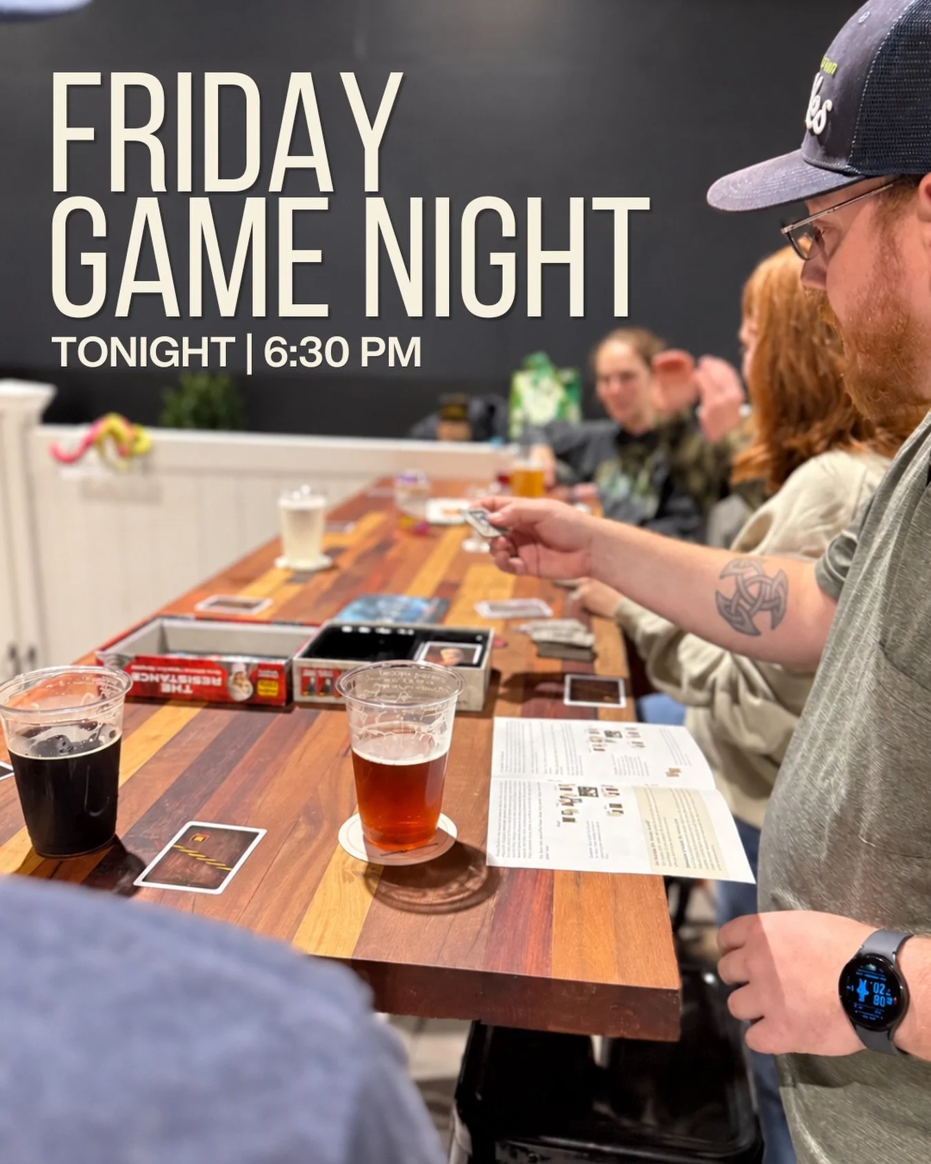Your Friday night plans? Game night at Ruff Draft!

Bring your friends, grab a beer, and settle in for a casual evening (and maybe a little friendly competition). Bring your favorite game or grab one we have here. We look forward to seeing you tonigh