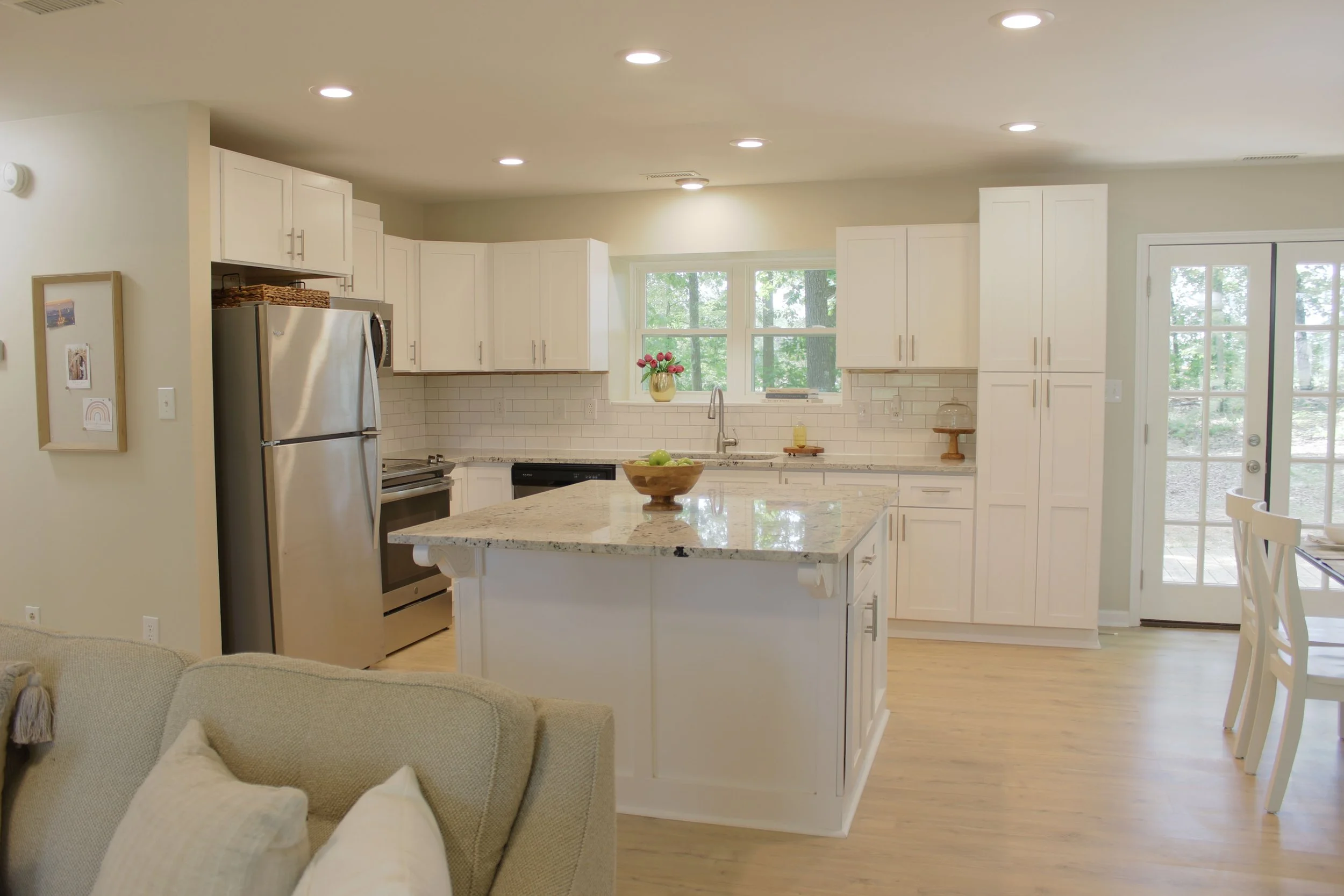 Kitchen from living room