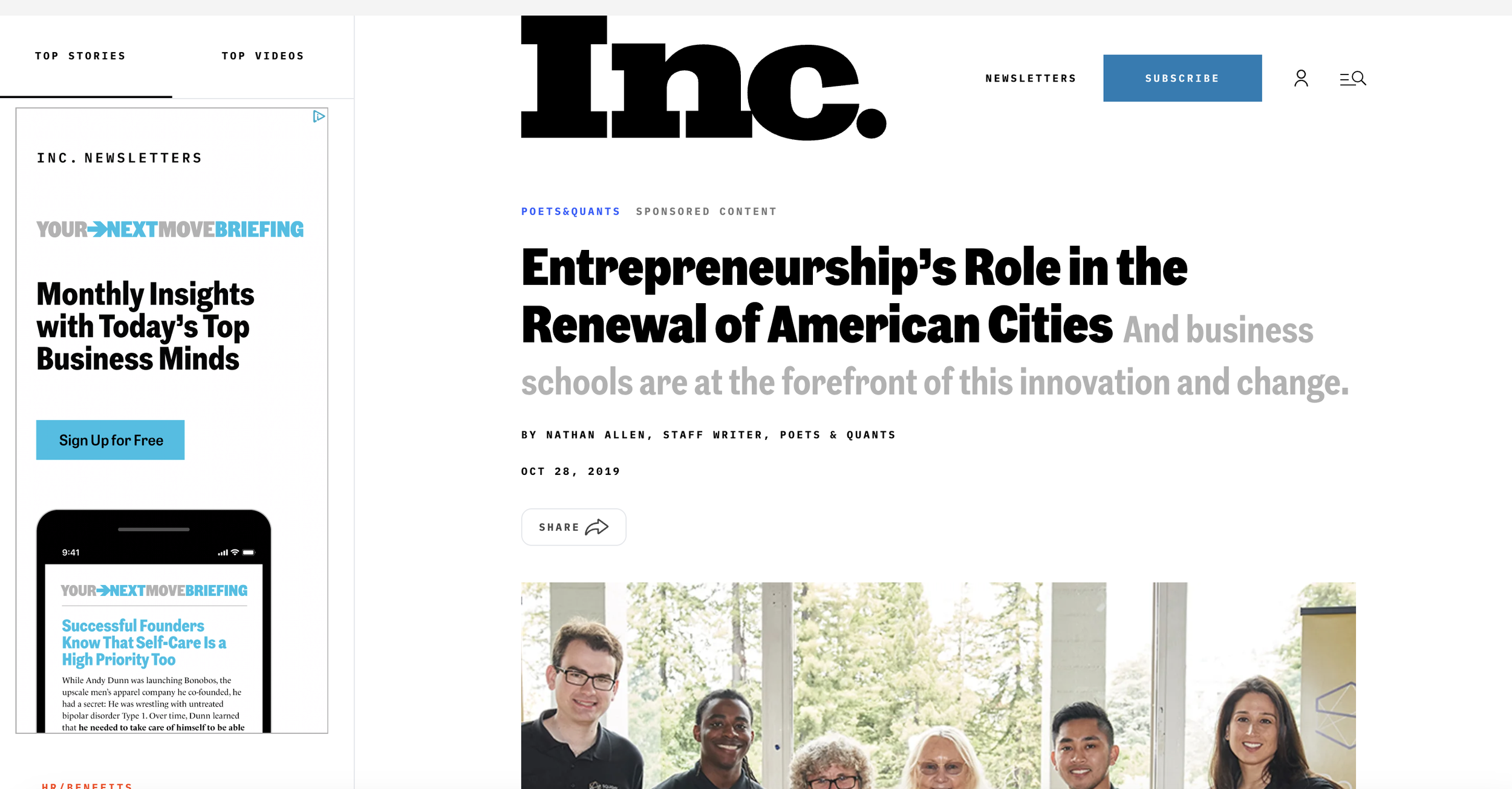 Entrepreneurship's Role in the Renewal of American Cities | Inc Magazine