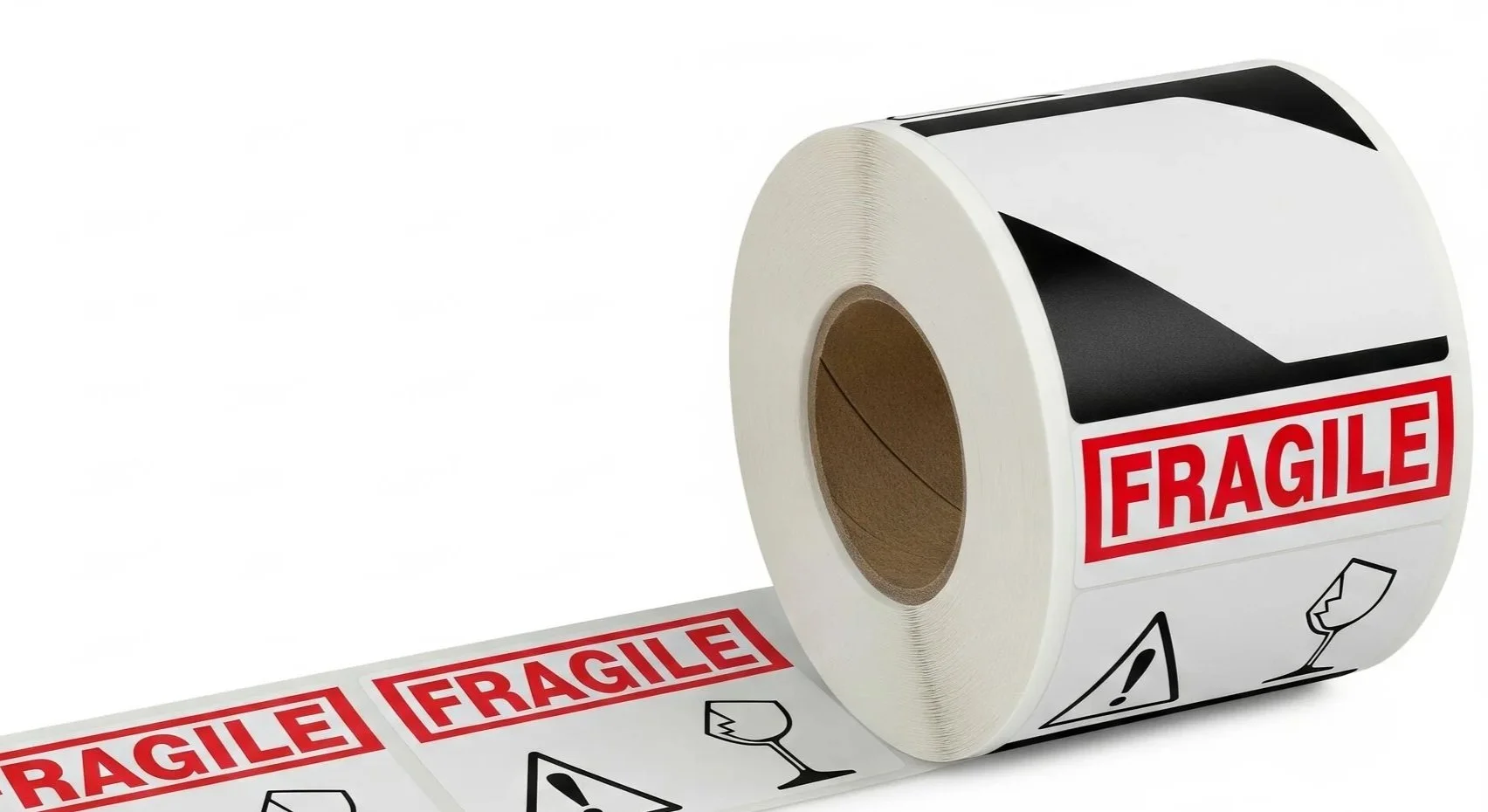 Stacked rolls of colorful adhesive or decorative tape with various colors and patterns, including orange, yellow, green, red, and white.