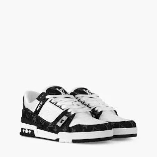 Black and White Louis Vuitton Trainers