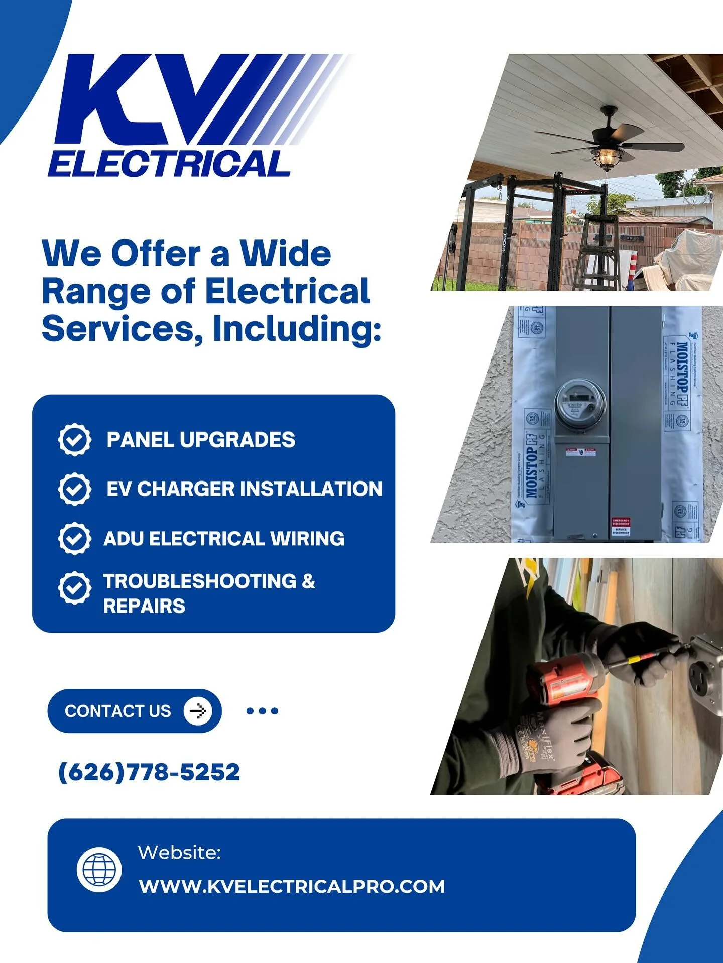 ⚡️⚡️⚡️We provide a wide variety of electrical services to meet all your needs, whether it&rsquo;s for your home, business, or a larger project.⚡️⚡️⚡️

DM us today for a free quote and let&rsquo;s get your project powered up! 🔌

#Electrician #Electri