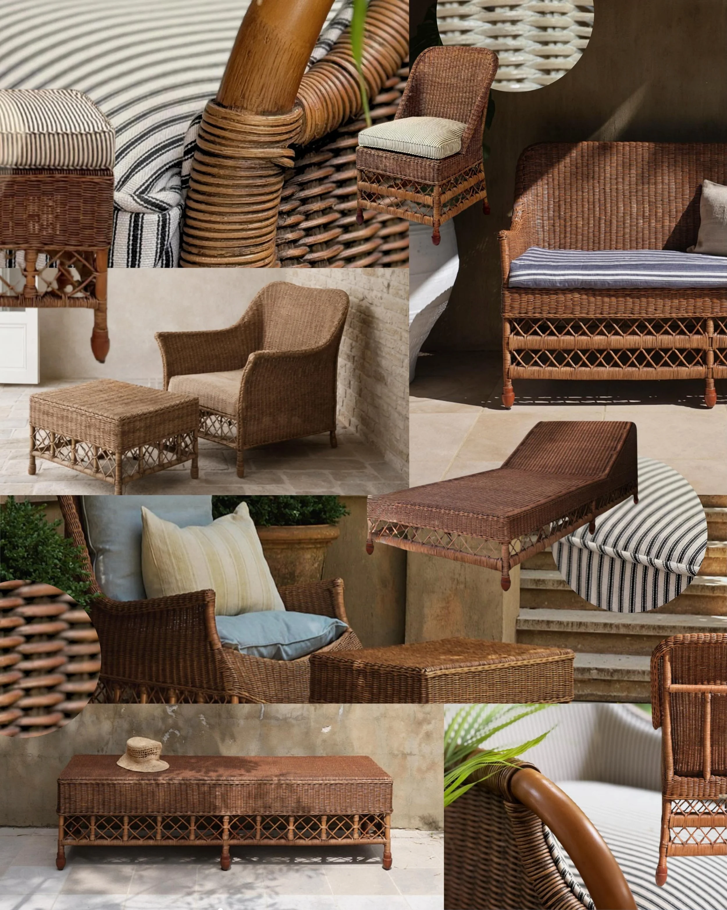 rattan evokes sun-soaked afternoons, warm summer evenings, glasses of mint iced tea and all-linen-everything.⁠
⁠
i&rsquo;ve always had a soft spot for this material - textured and earthy but with a sense of enduring sophistication. elevated and still