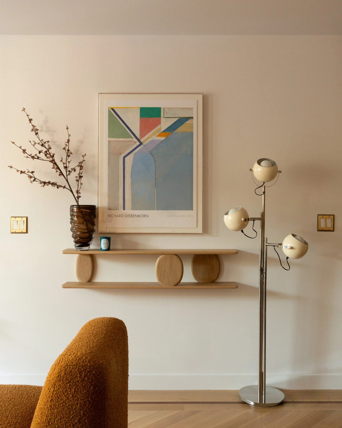 a plush, dreamy new york city hideaway - livable, inviting and effortlessly cool.⁠
⁠
for the fort greene living room, we blended mid-century modern influences with the relaxed luxury of the 1970s, layering an earthy, retro-inspired palette with low-s