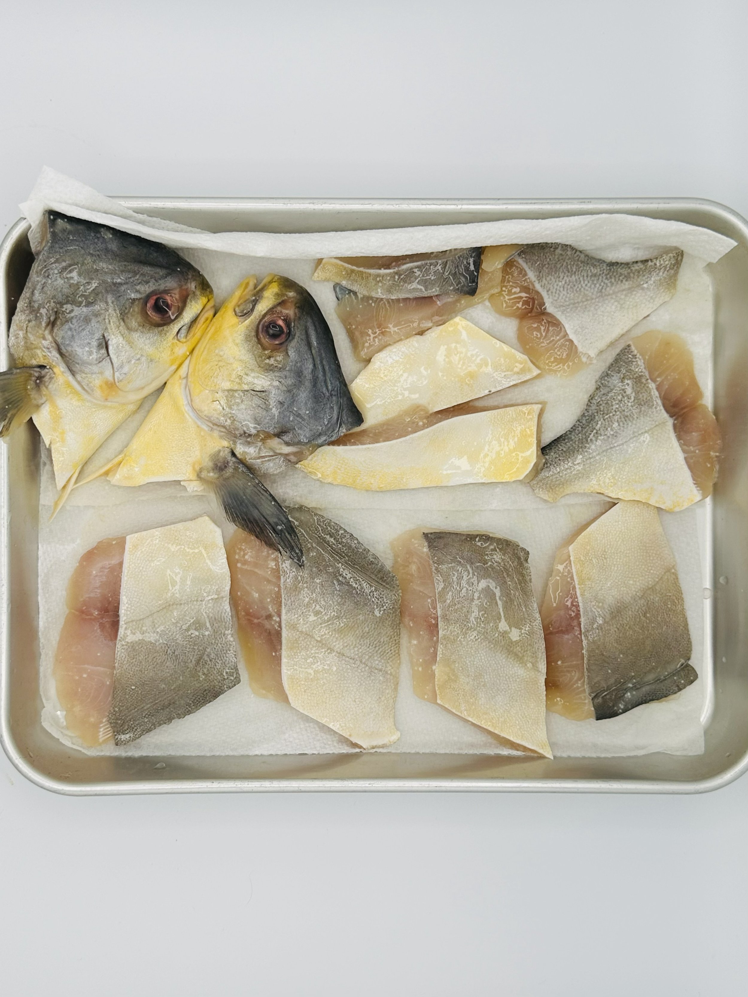 Pomfret Removed and Cleaned