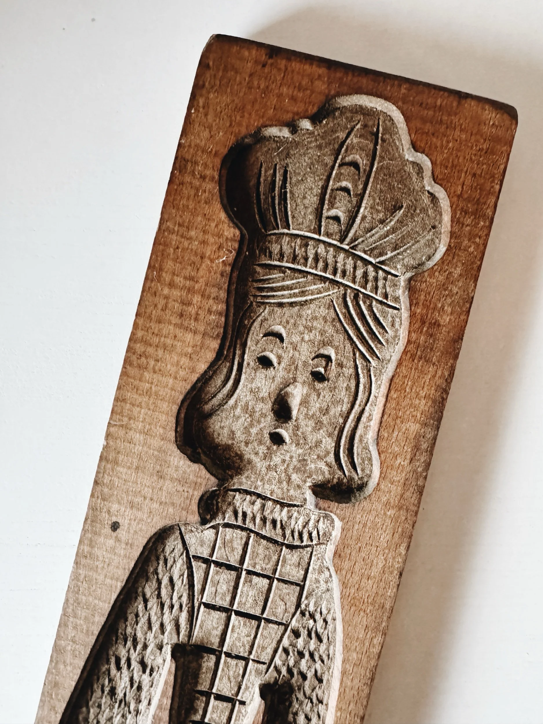 vintage Spekulatius mold made of wood