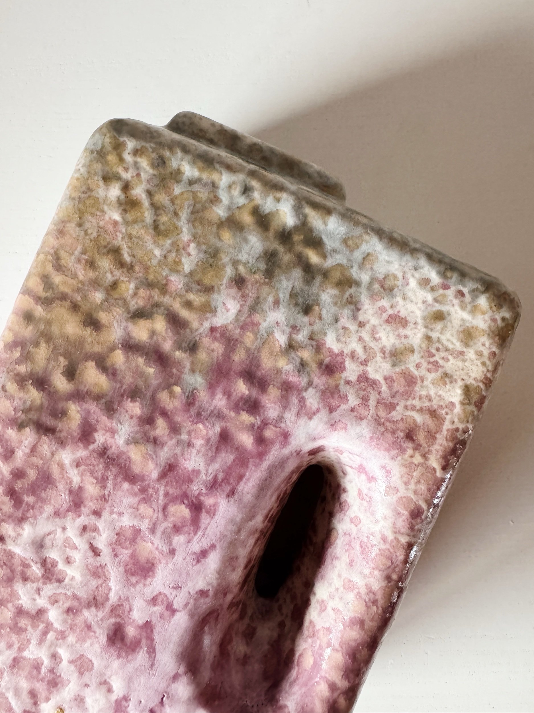 Seltene Vintage-Vase von Übelacker fat lava