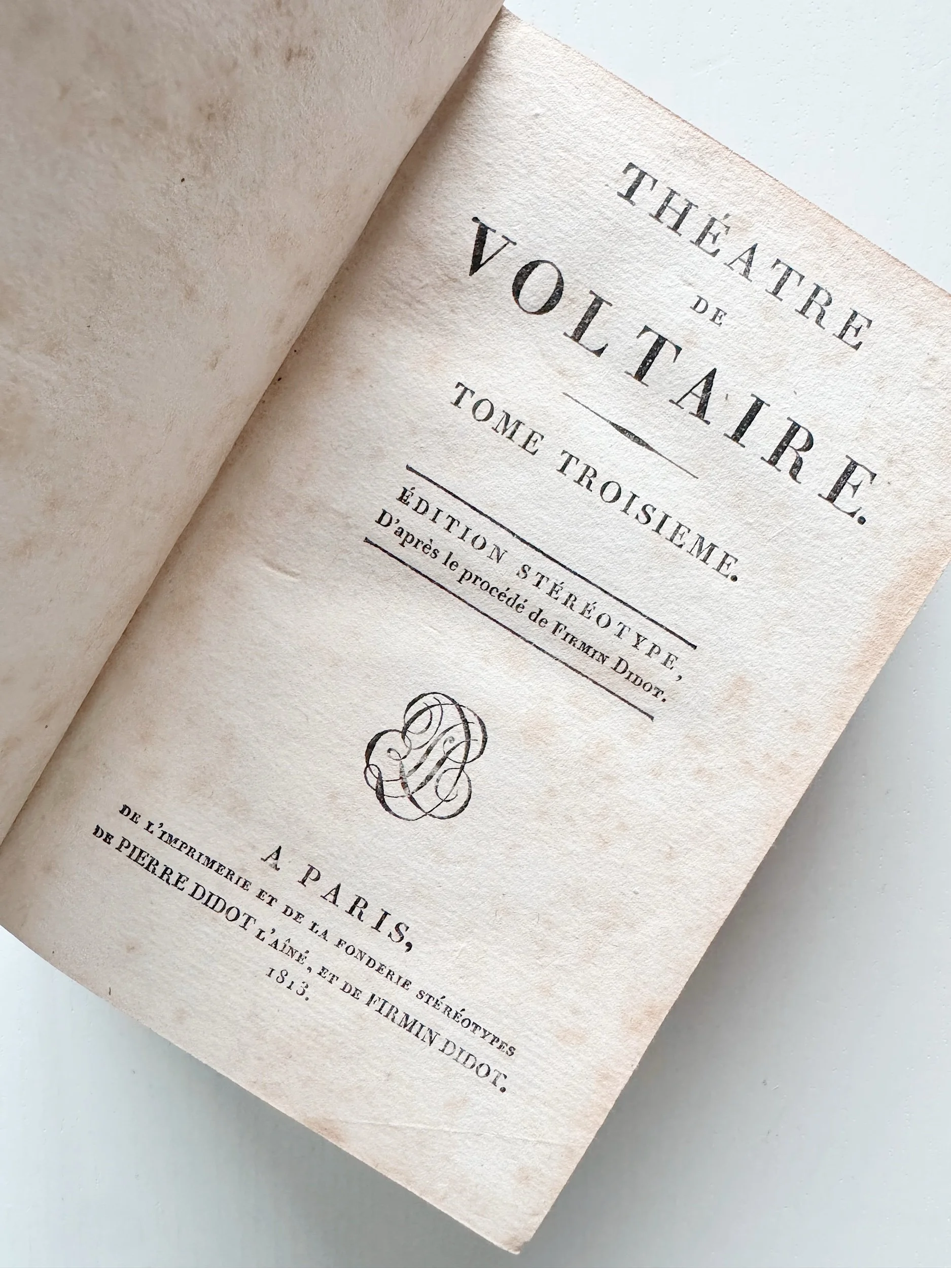 voltaire antique book
