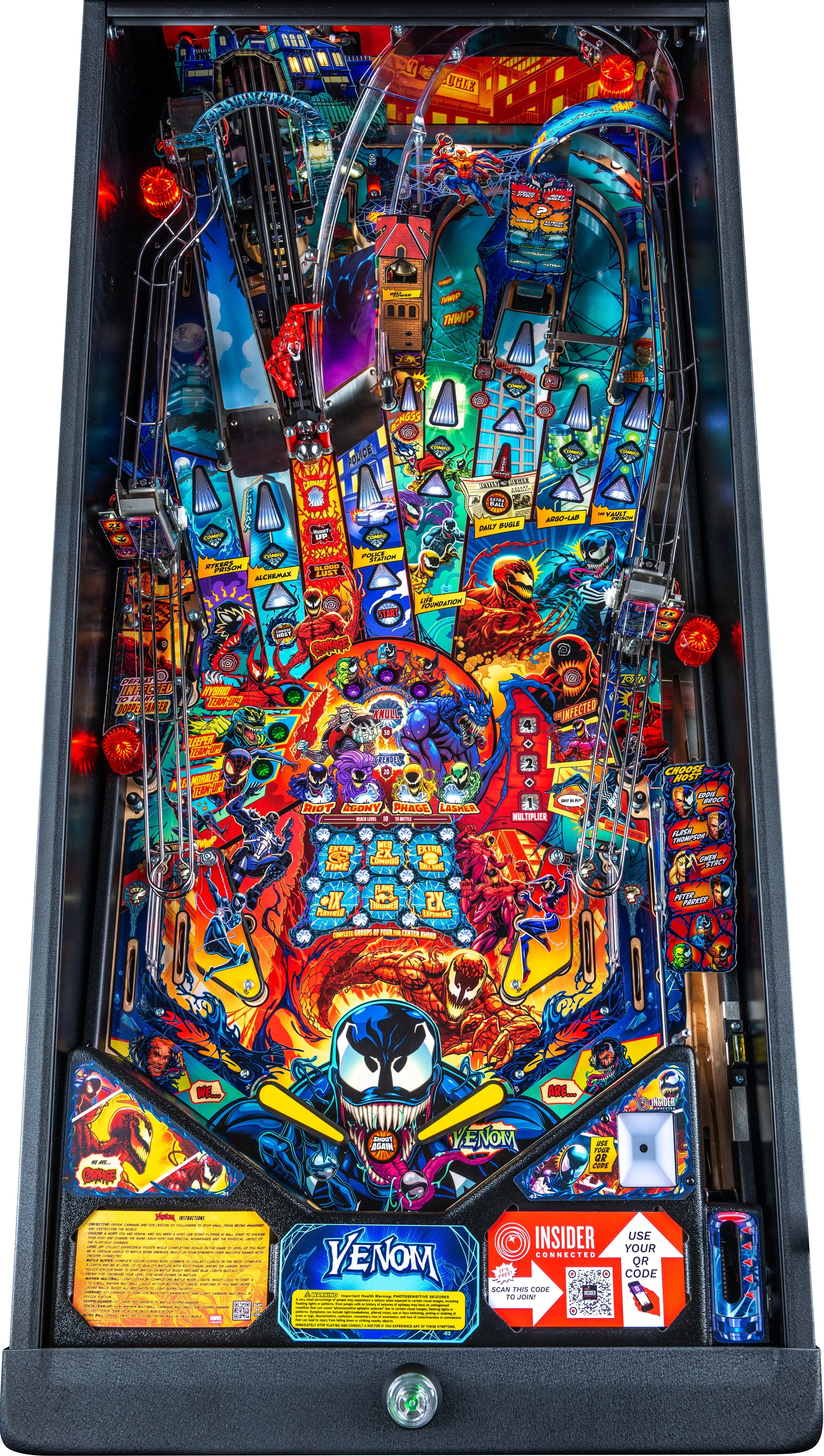 Venom Pro Pinball Play field