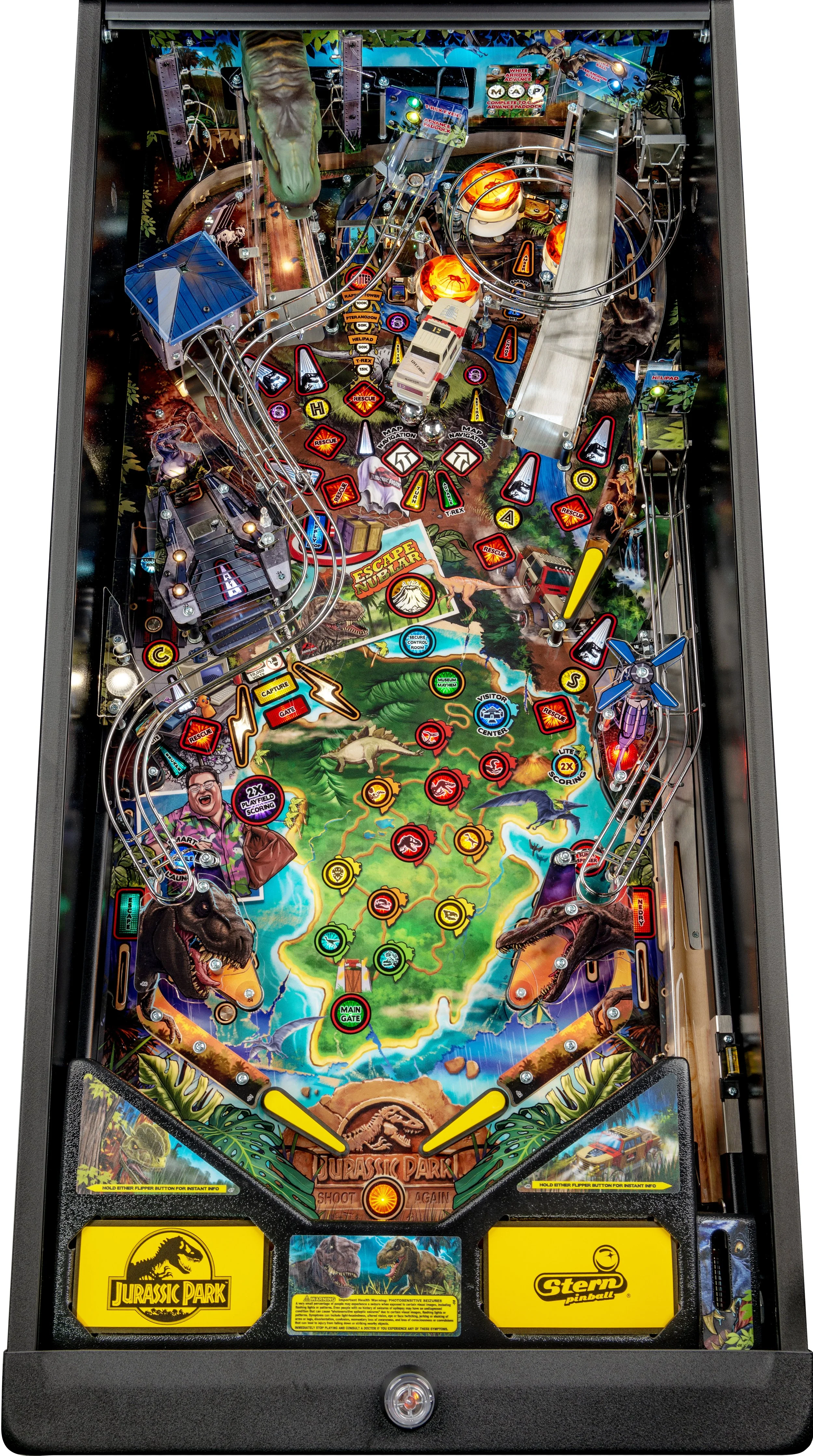 Jurassic Park Pro Pinball Playfield