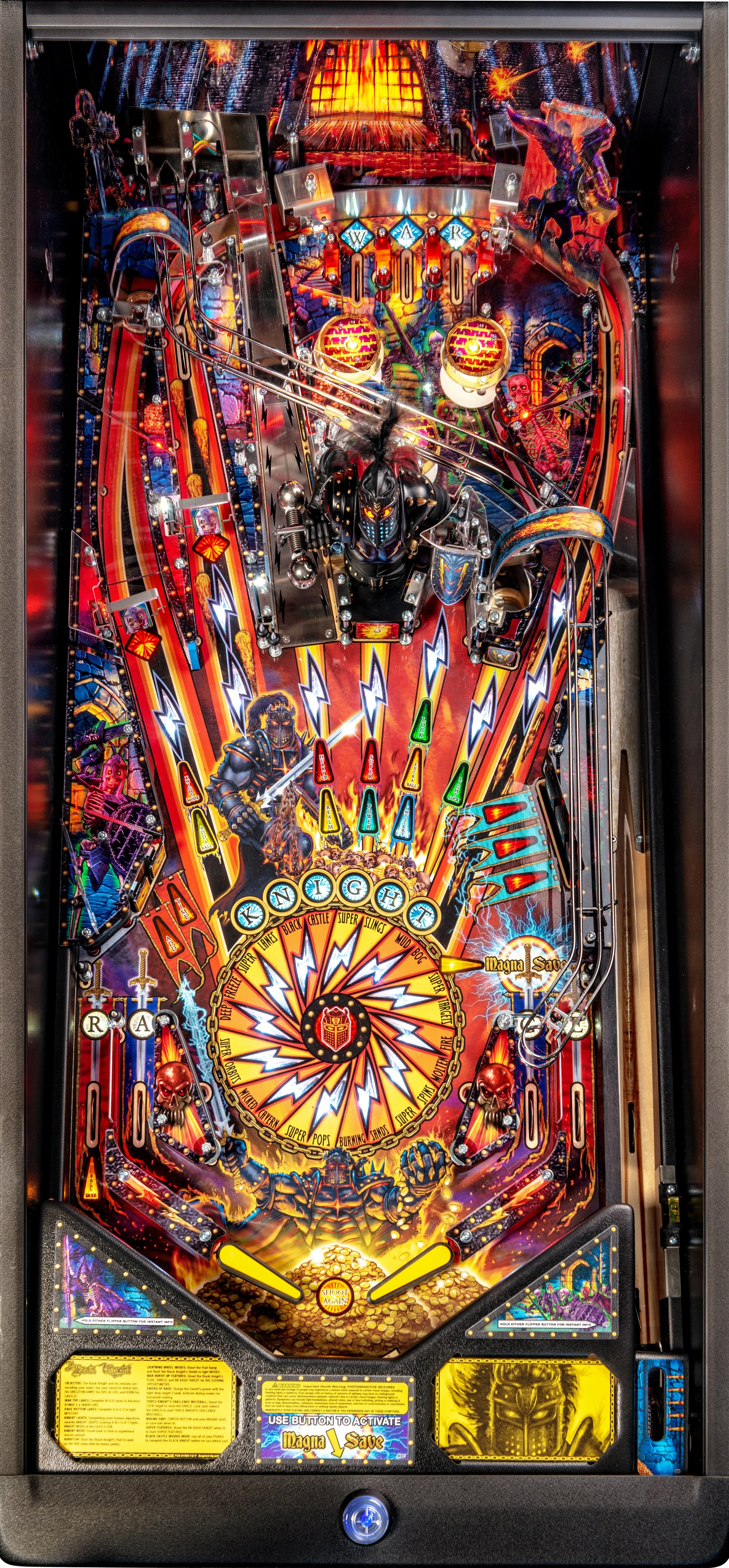 Black Knight Pro Pinball Play Field