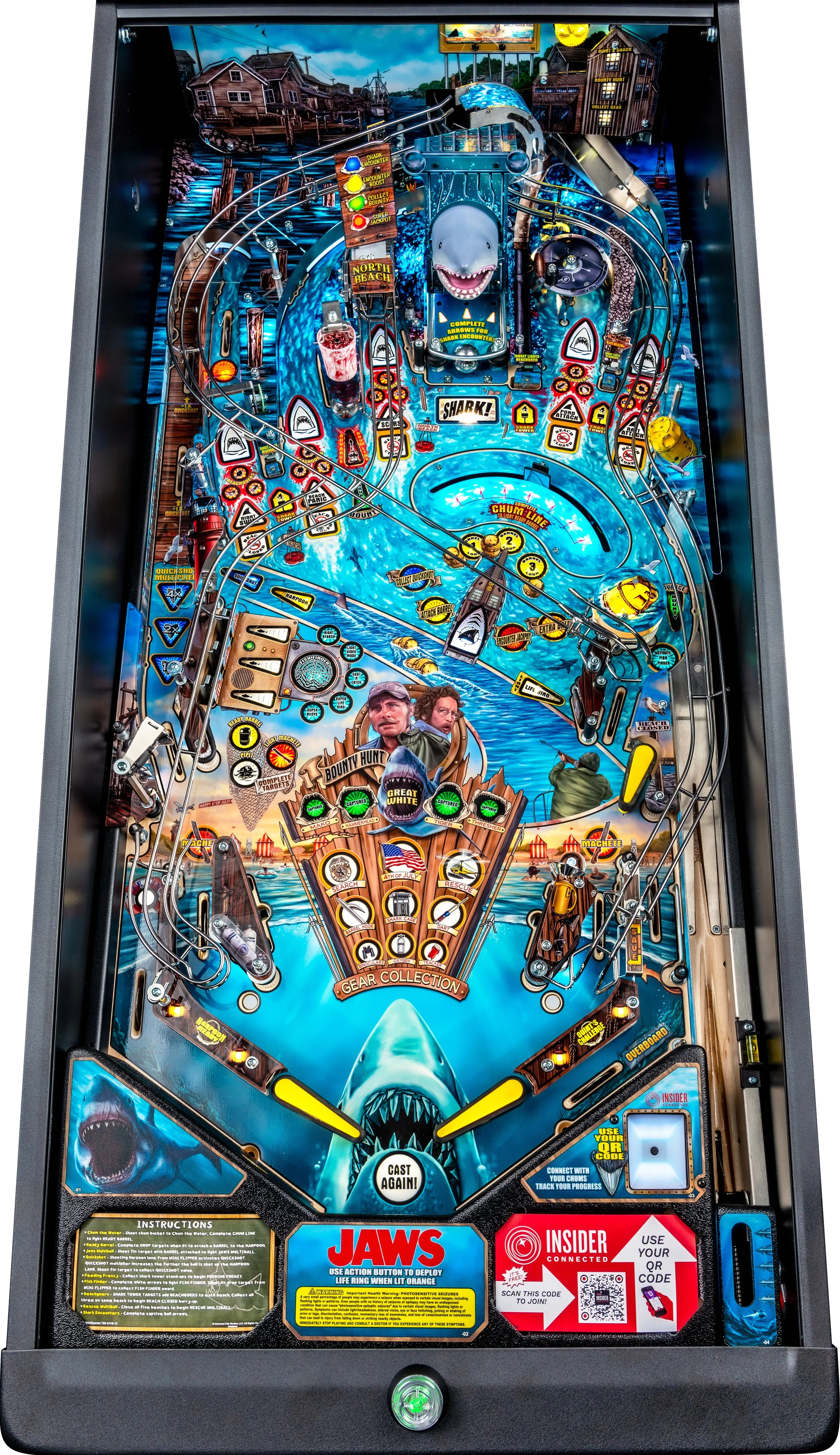 Jaws Pro Pinball Playfield