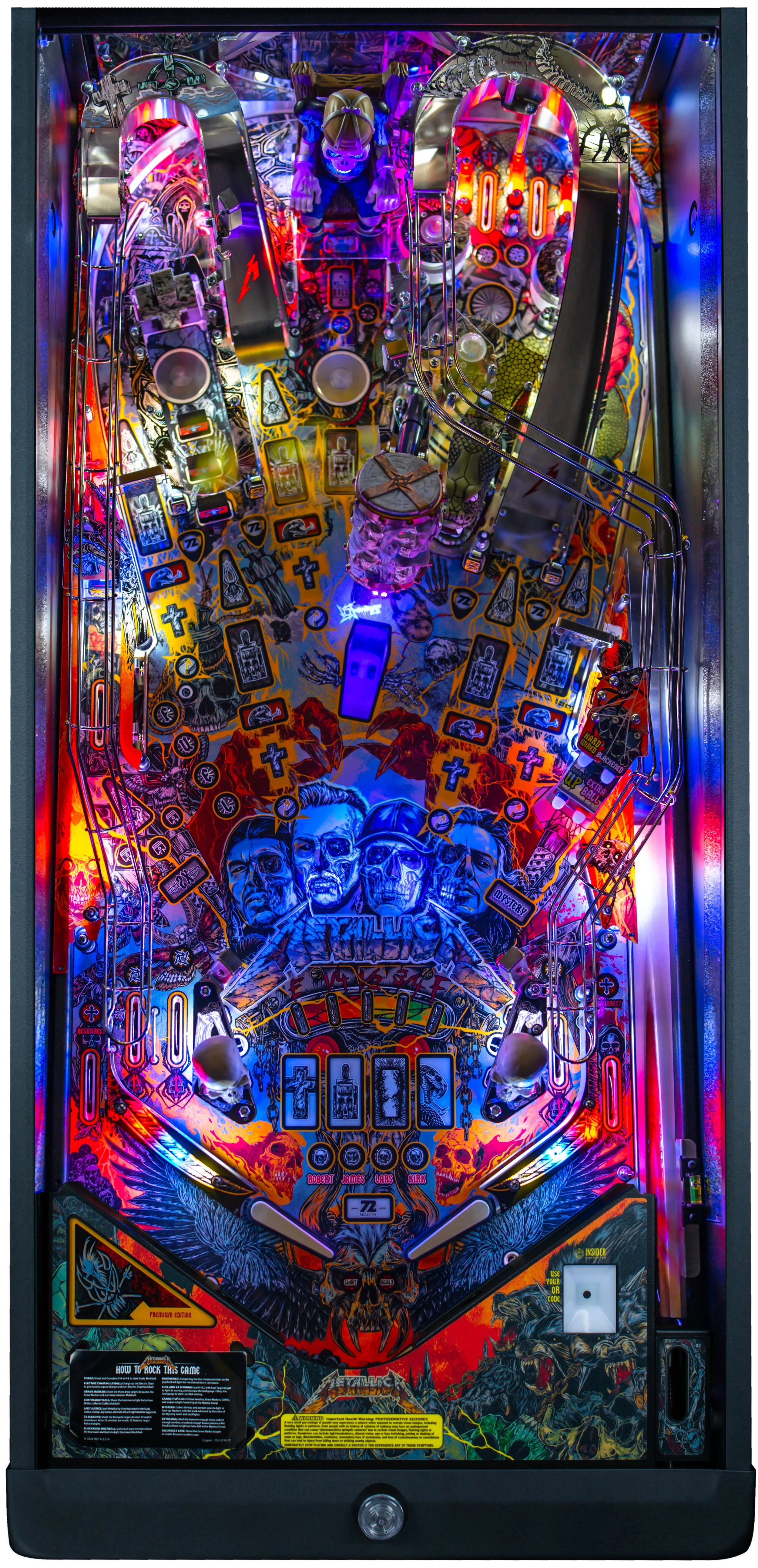 Metallica Remastered Premium Pinball Play Field
