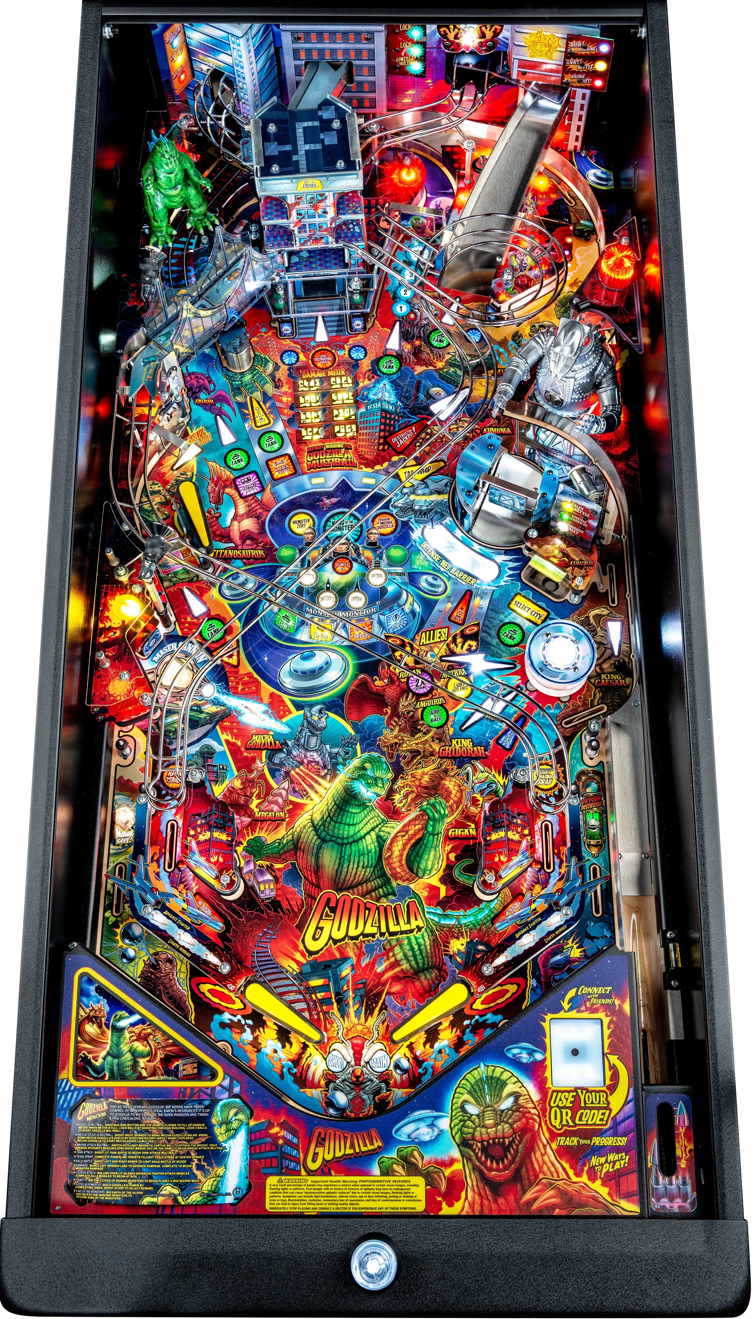 Godzilla Premium Pinball Playfield