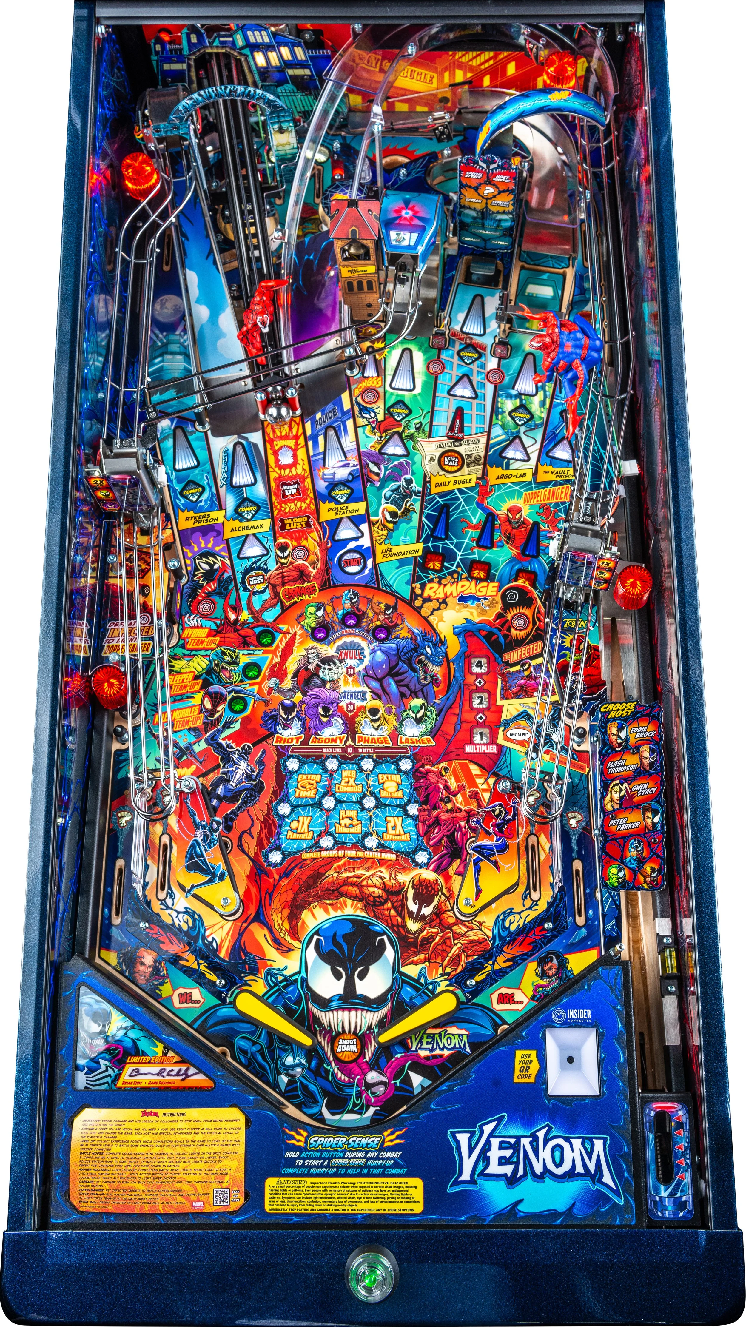 Venom Limited Edition Pinball Play Field