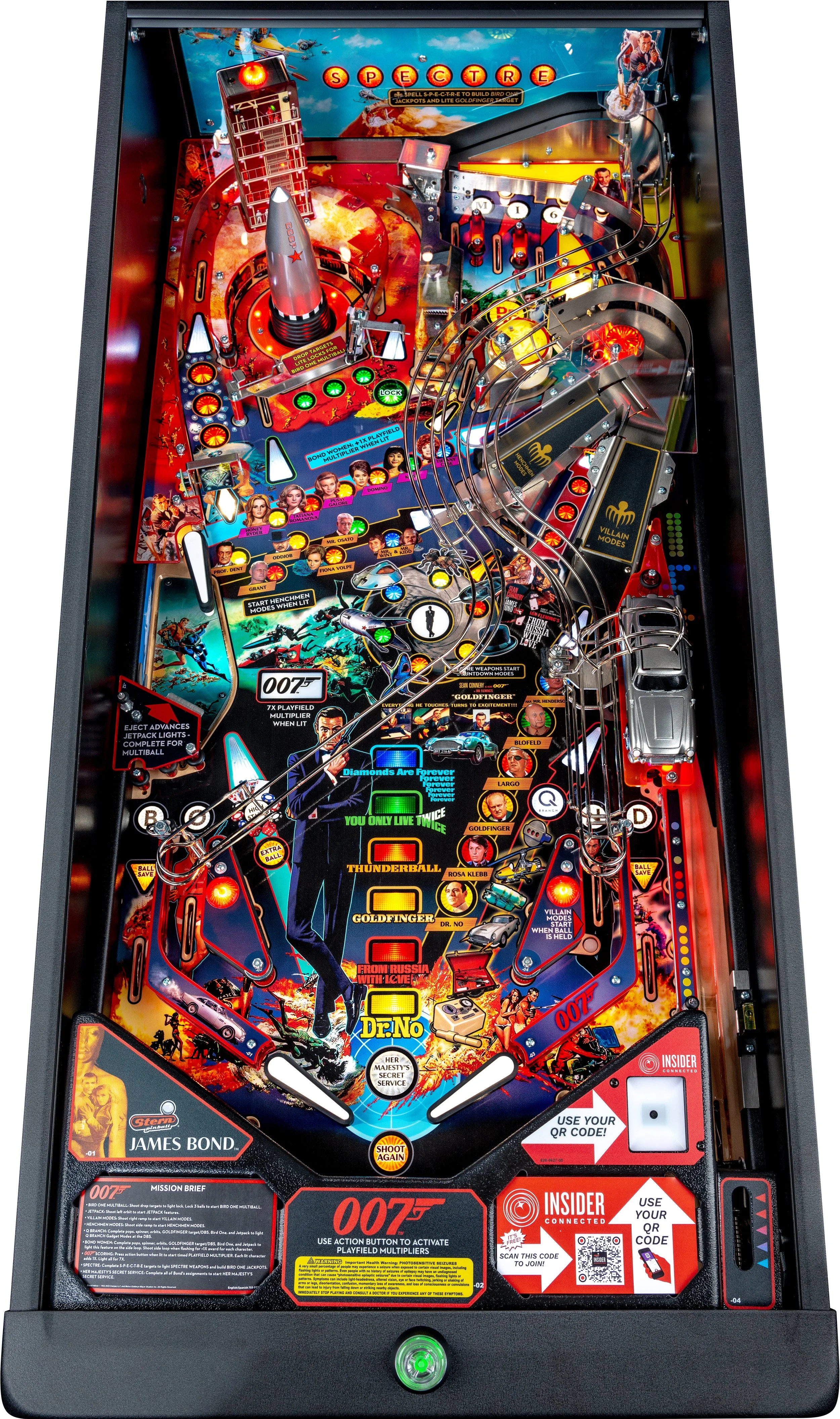 James Bond Pro Pinball Play field