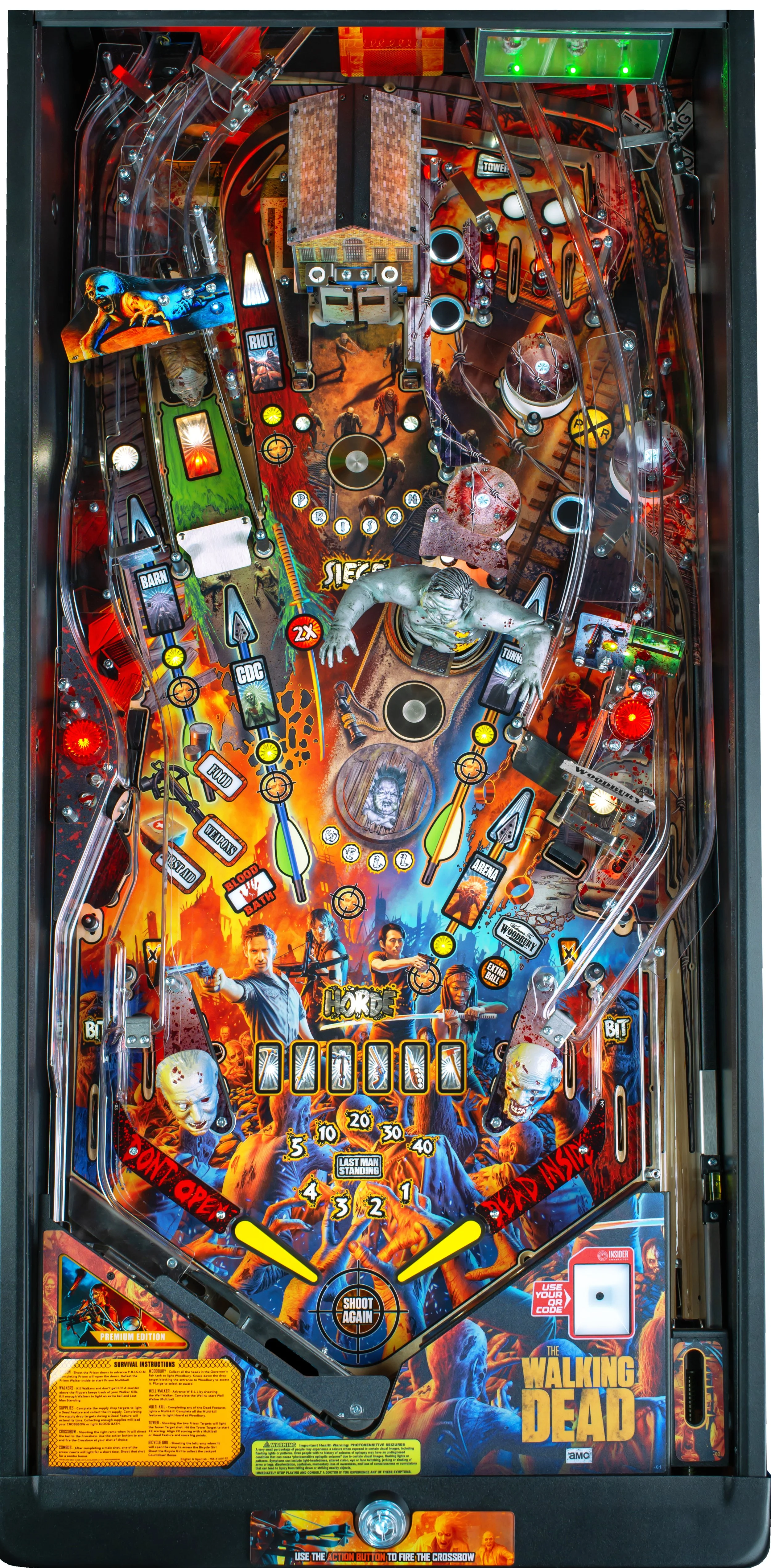 The Walking Dead Remastered Premium Pinball Play Field