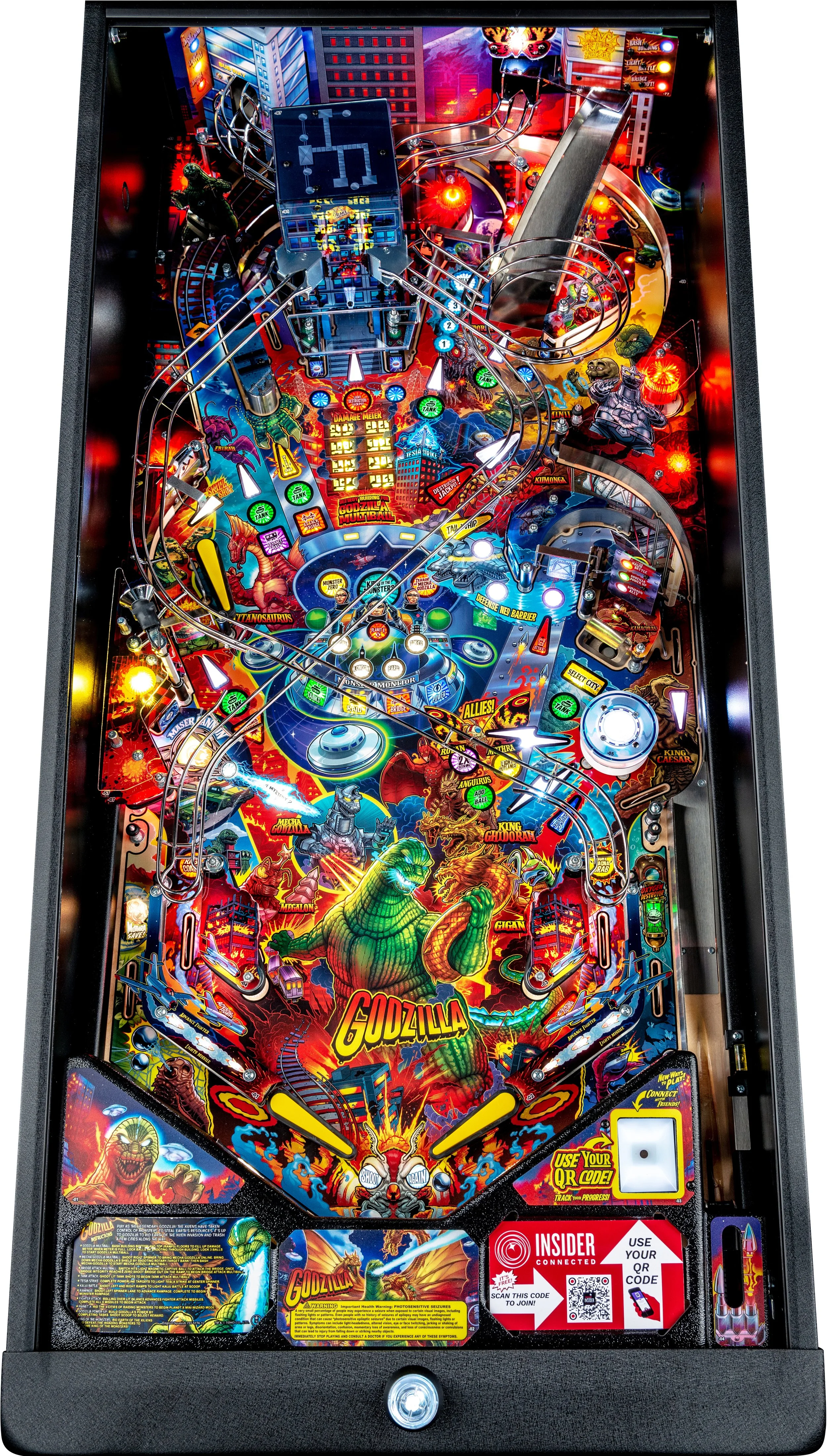 Godzilla Pro Pinball Playfield