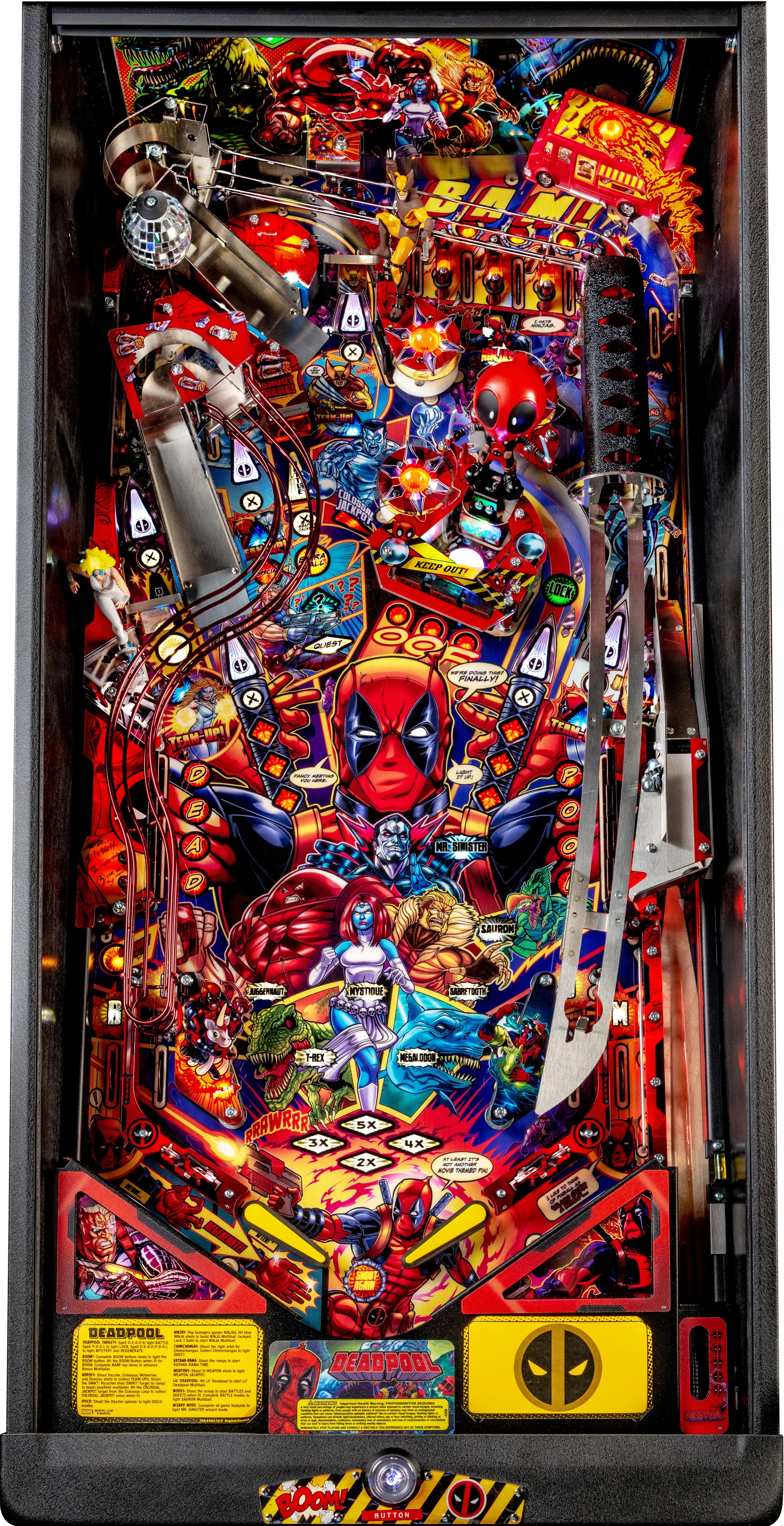 Deadpool Premium Pinball Play Field