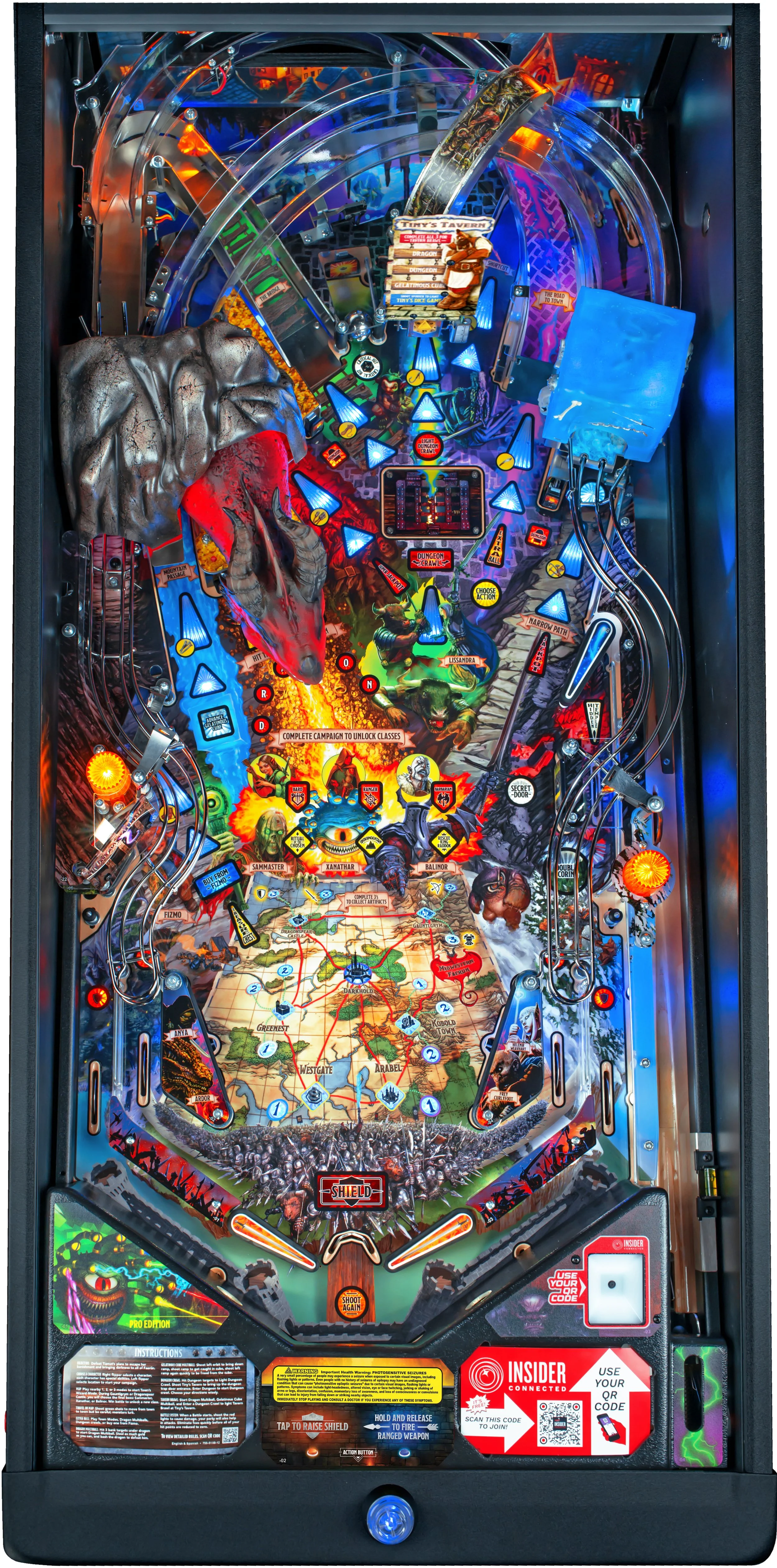 Dungeon Pro Pinball Playfield