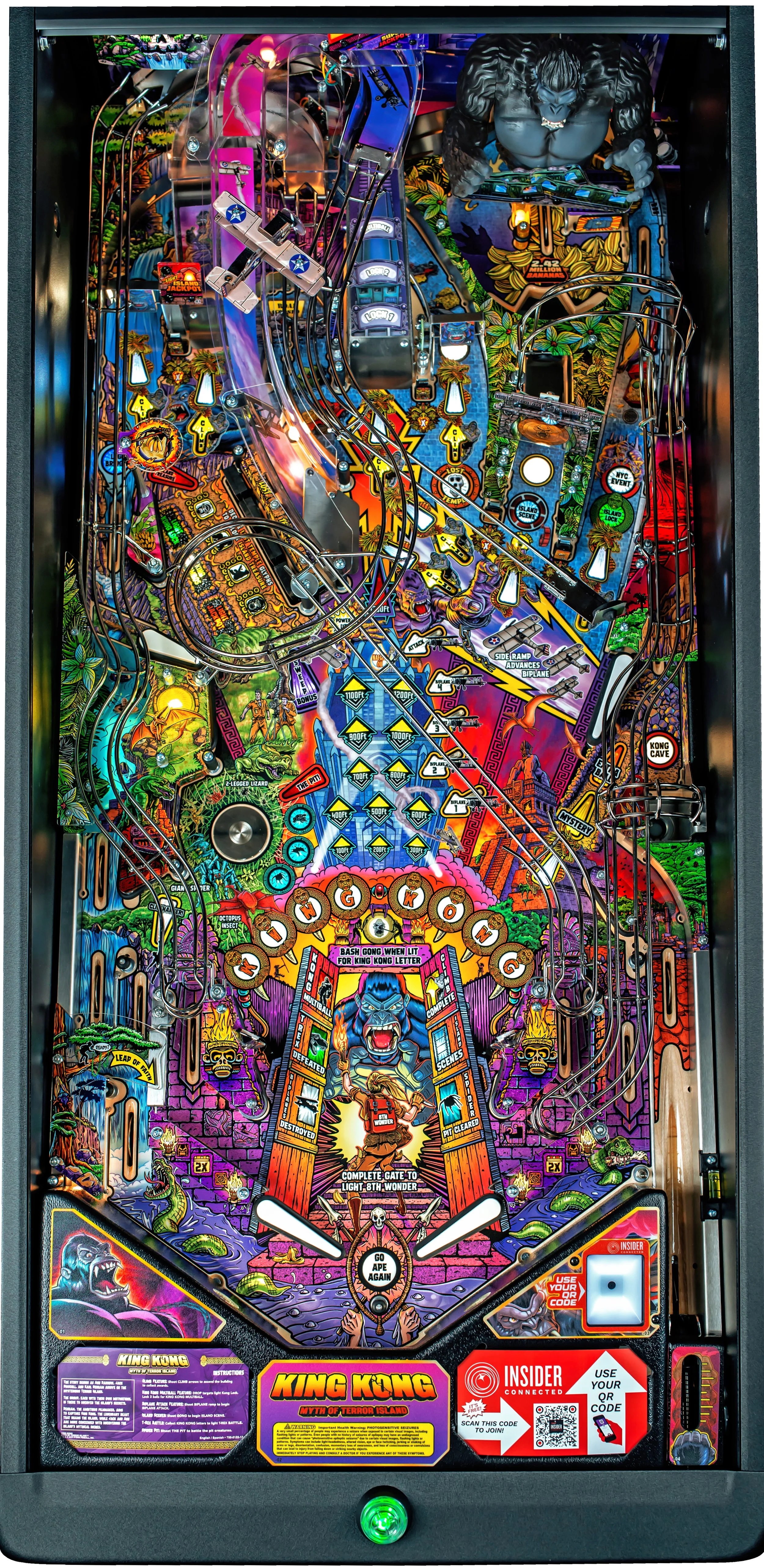 King Kong Pro Pinball Play Field