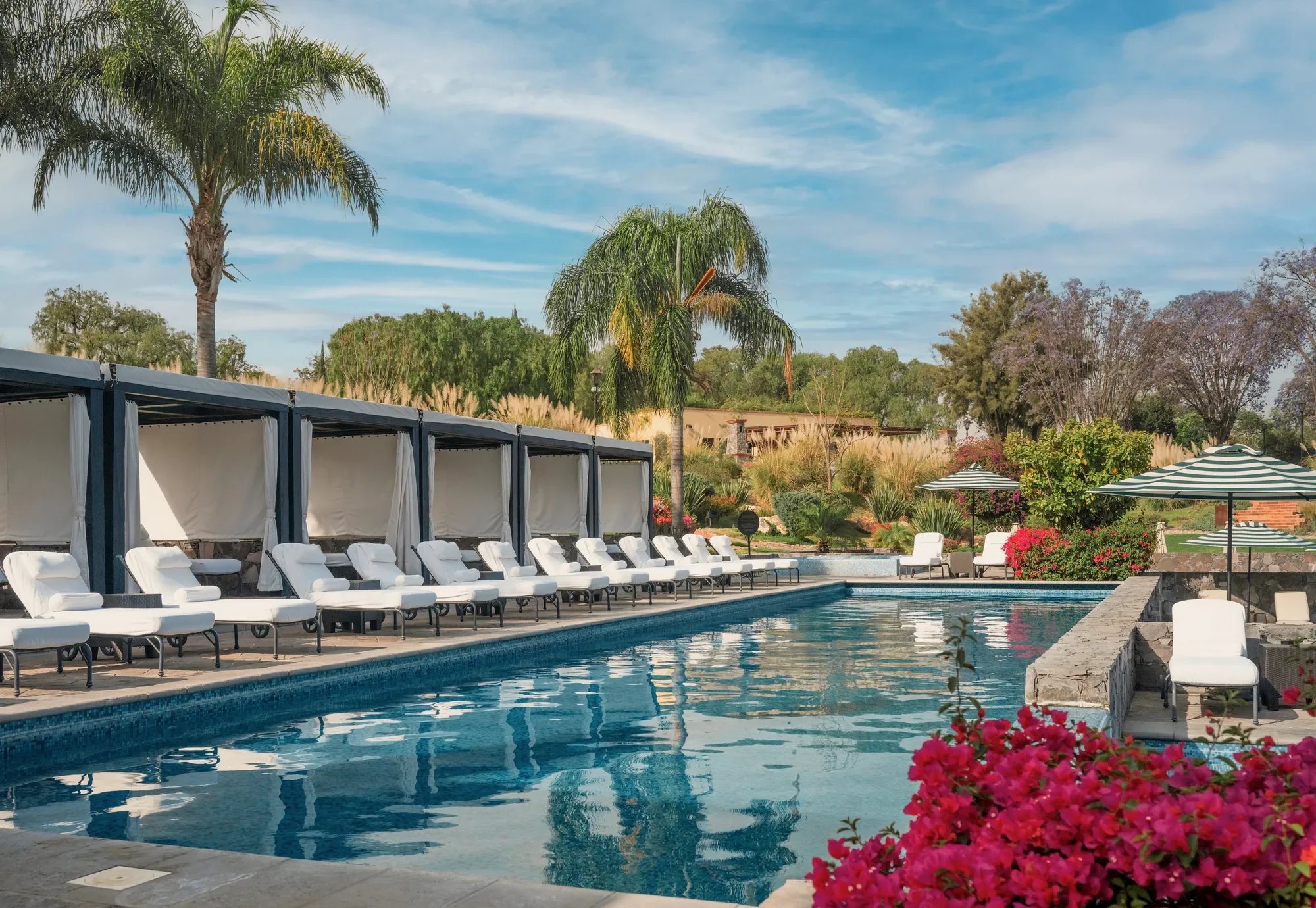Swimming pool and lounge area at the Rosewood San Miguel de Allende