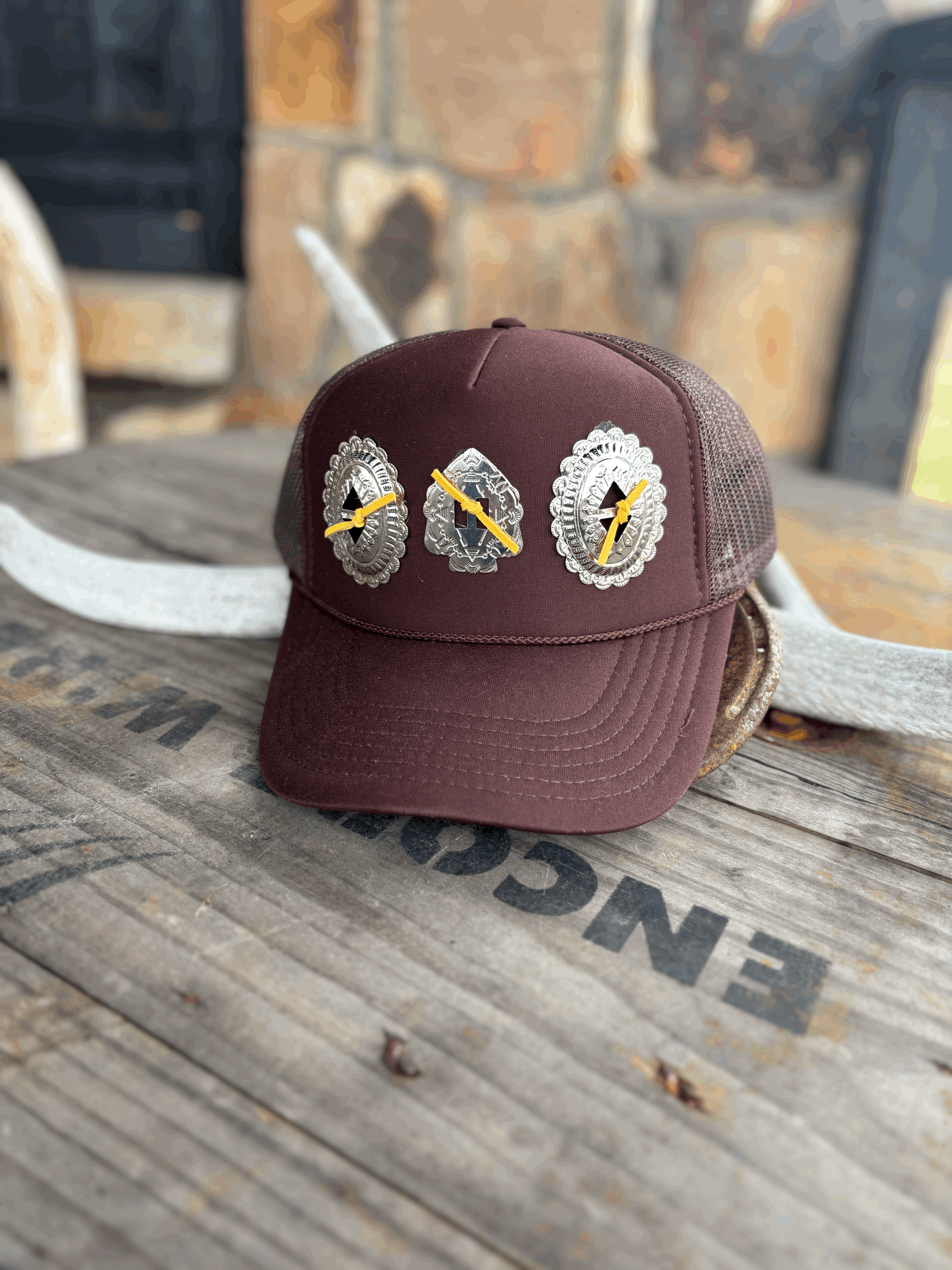 Arrow Head Brown Trucker Hat
