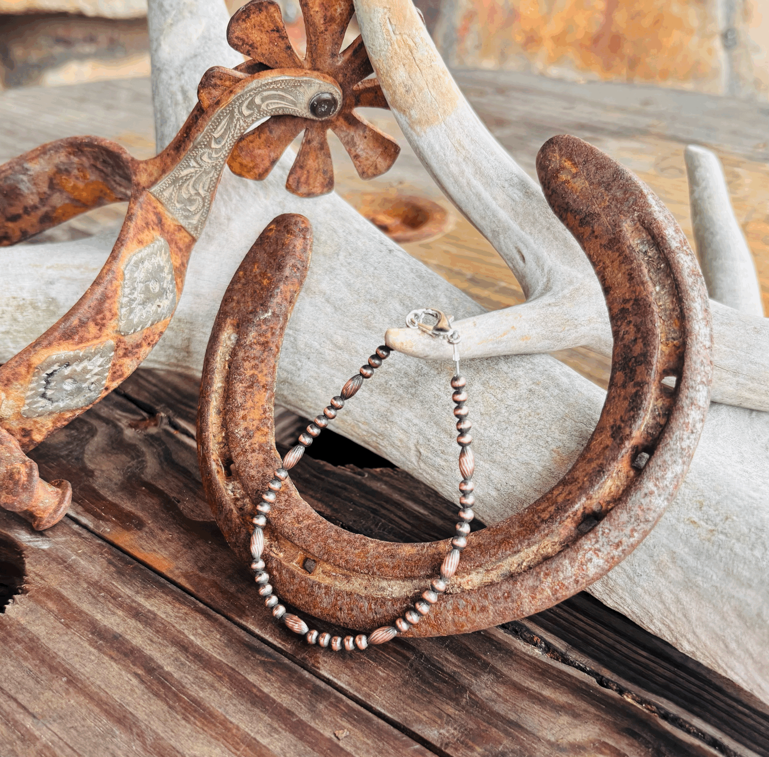 Rice Beads Copper Bracelet