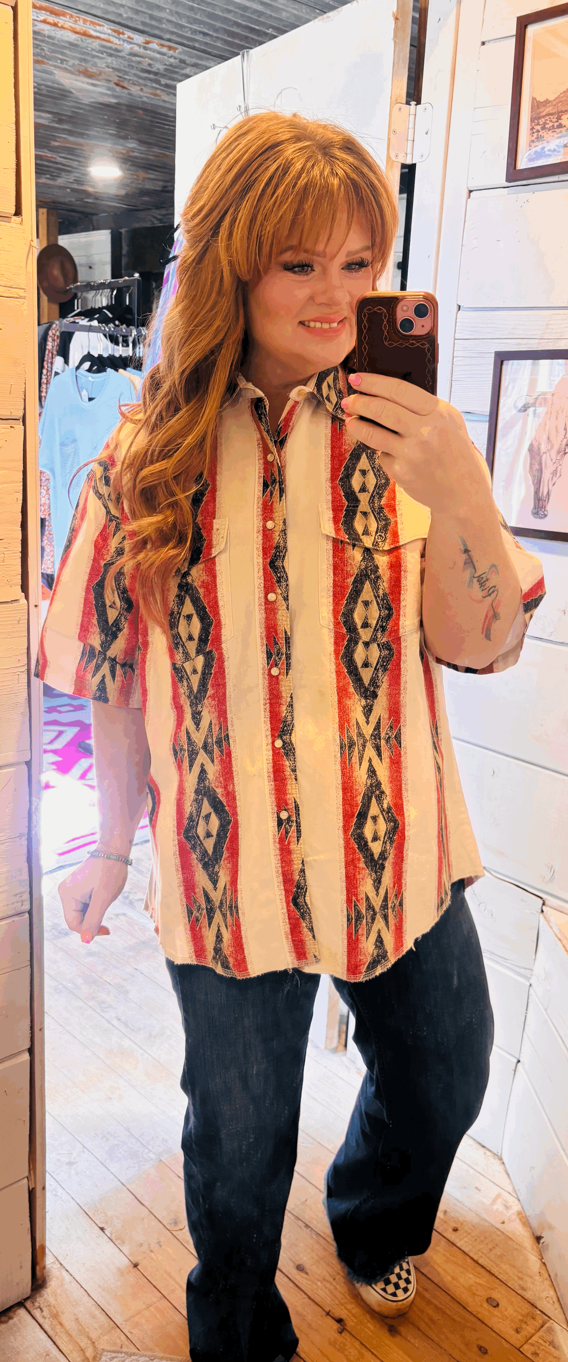 1990's Wrangler Pearl Snap- XL