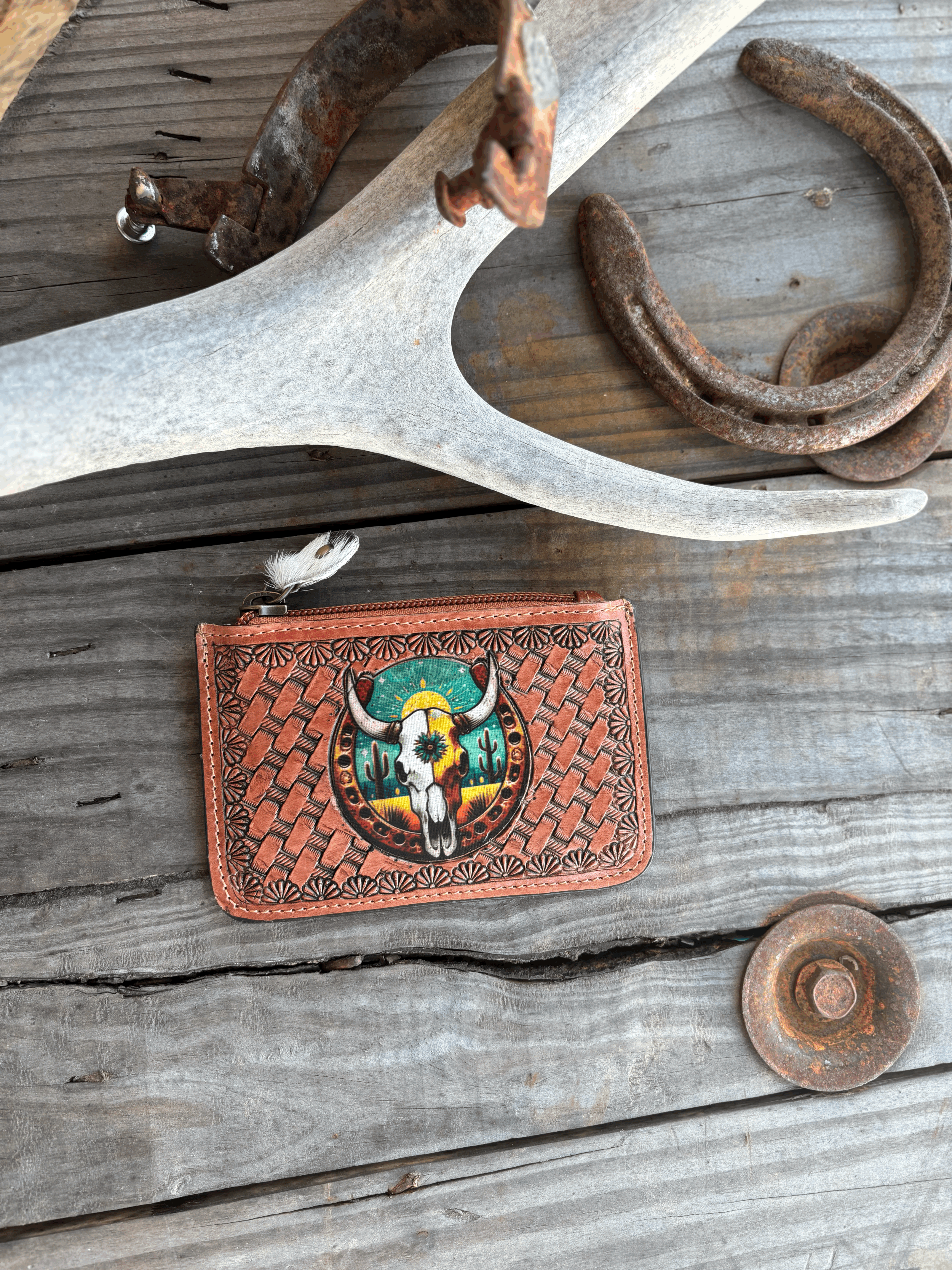 Leather/Cowhide Mini Wallet