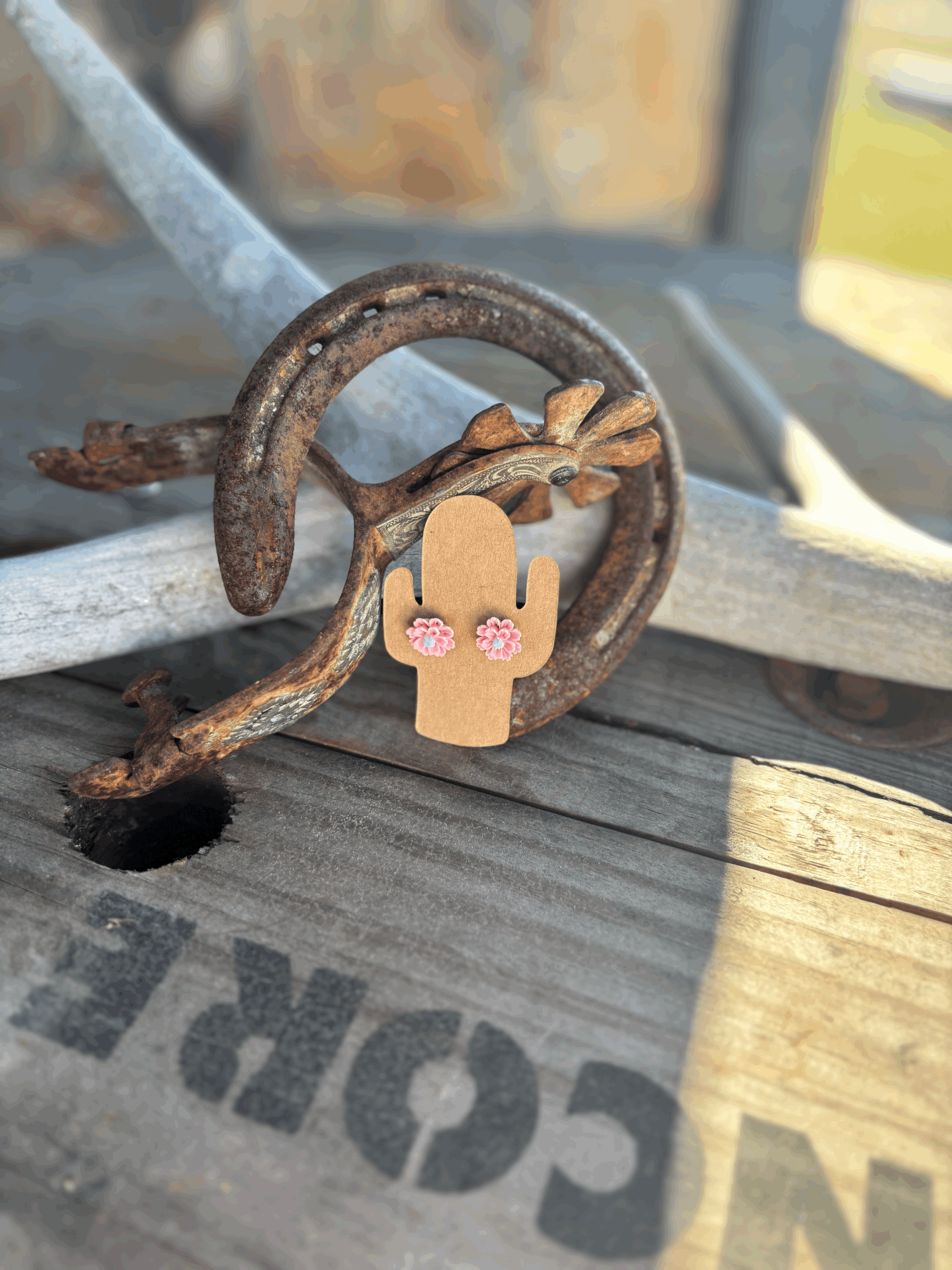 Baby Pink Dainty Spring Earrings
