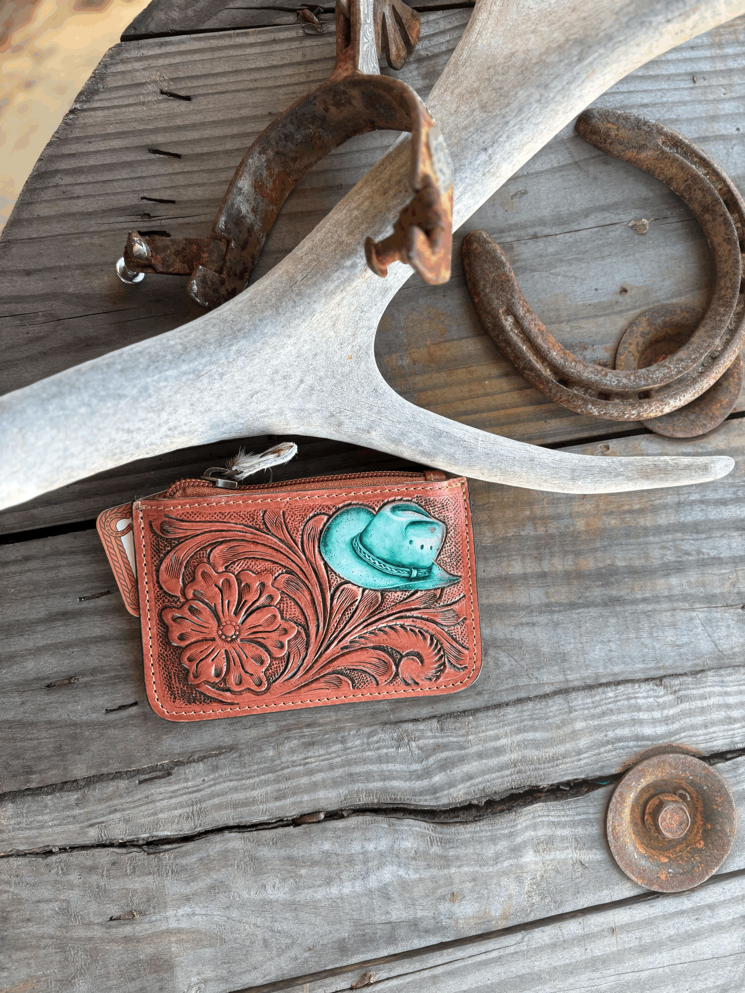 Leather/Cowhide Mini Wallet