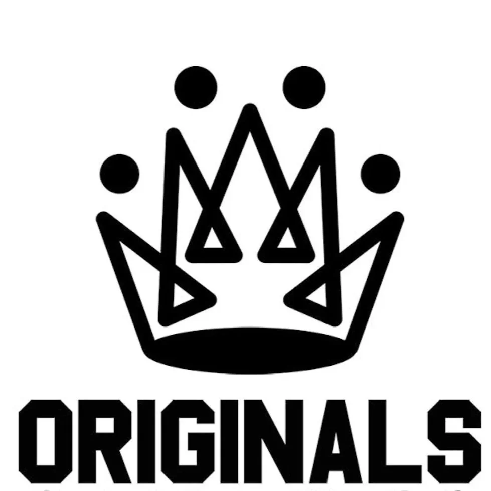 A black crown logo with the word 'ORIGINALS' in bold block letters underneath.