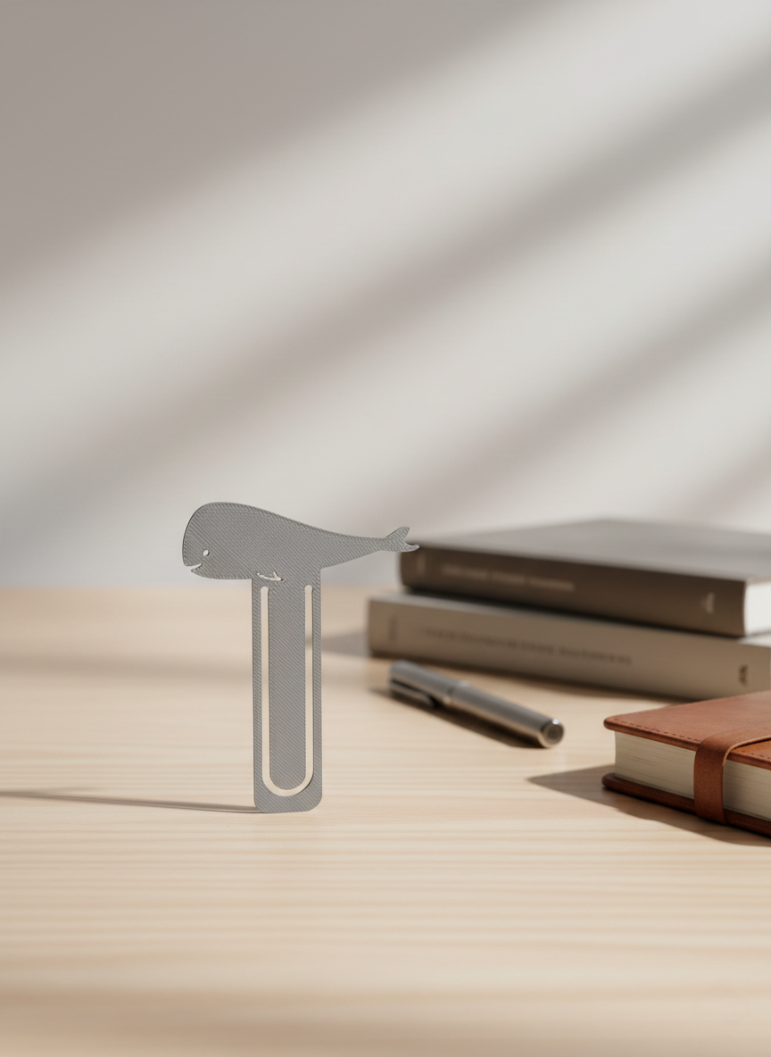 3D printed Jonah and the Whale Bookmark