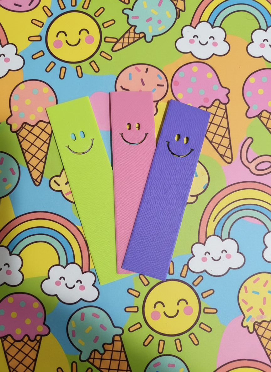 3D Printed Smiley Bookmark