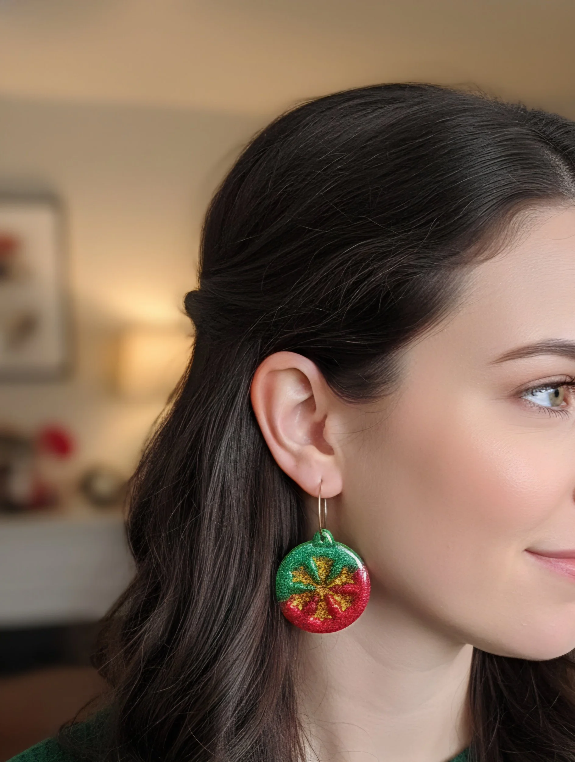 Glittery Ornament Earrings