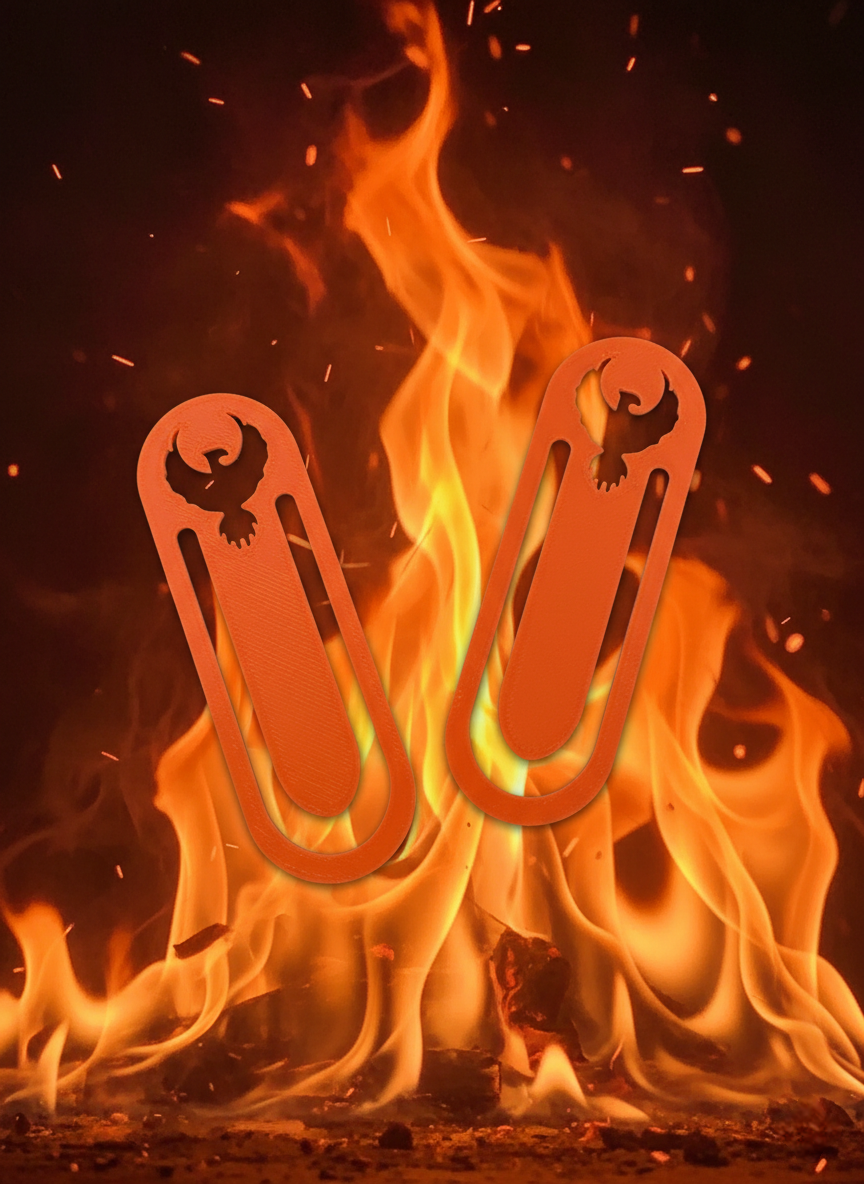 3D Printed Pheonix Bookmark