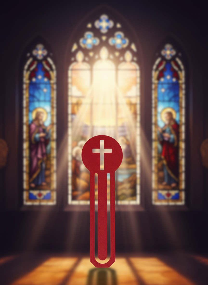 3D Printed Round Cross Bookmark