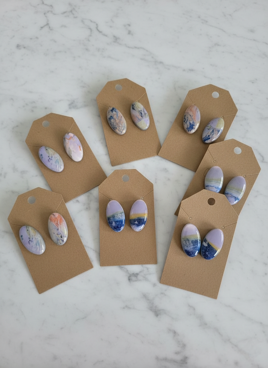 Watercolor Earrings