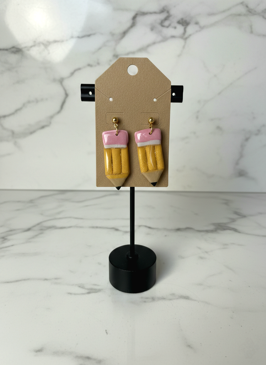 Shimmering Pencil Earrings
