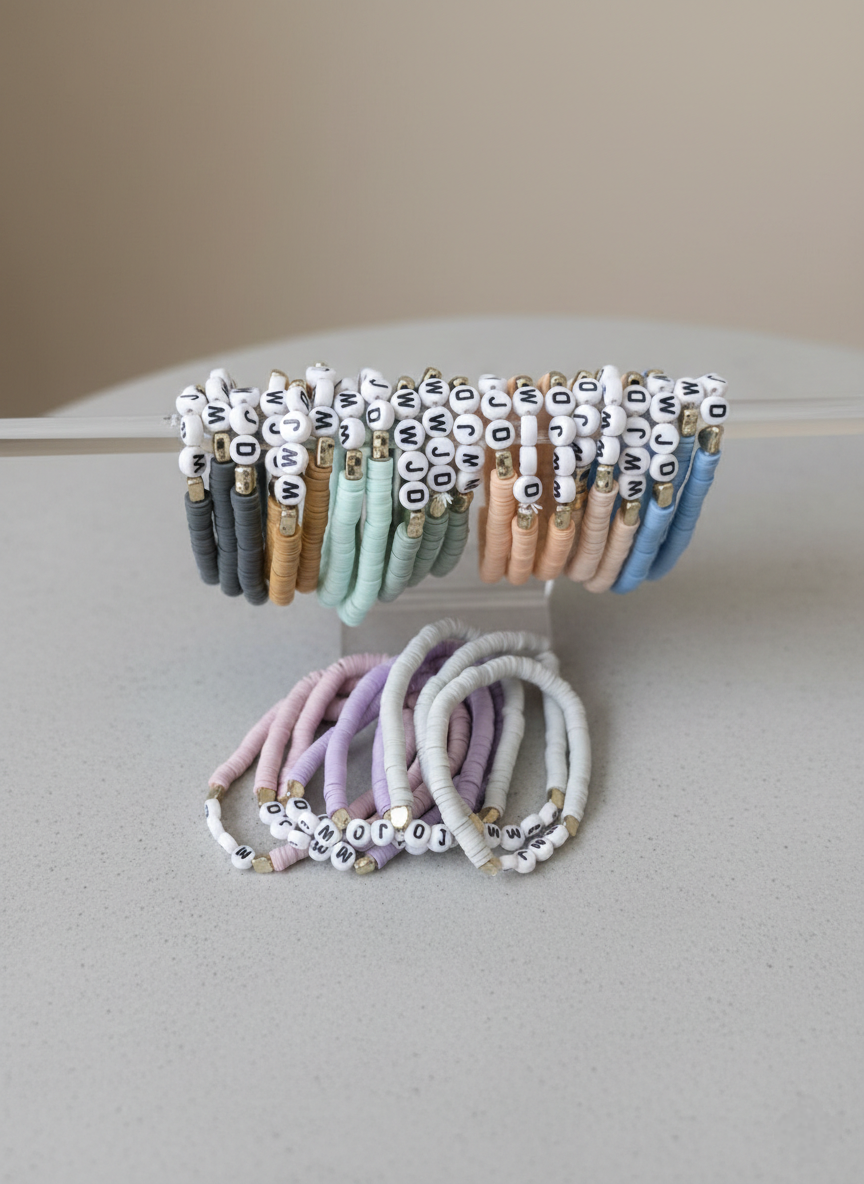 WWJD Beaded Band Bracelet