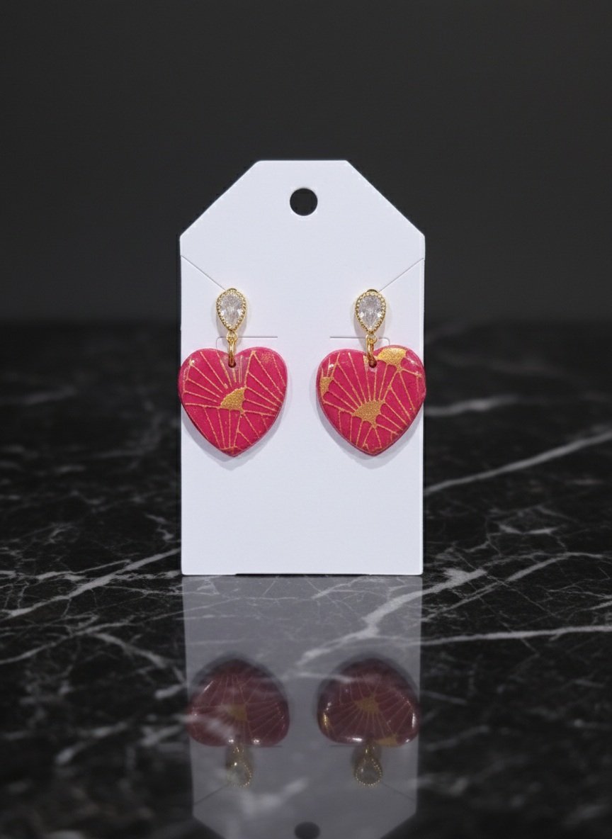 Valentine Diamond Embeleshment Earrings