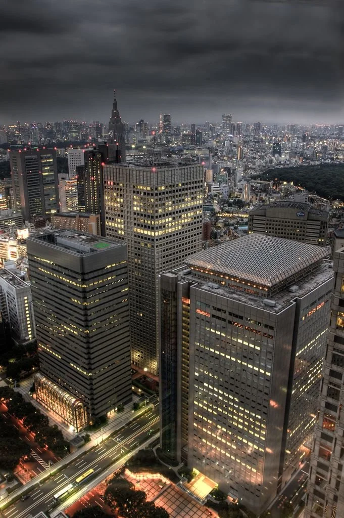 view from Tokyo Metropolitan Government Building View at night