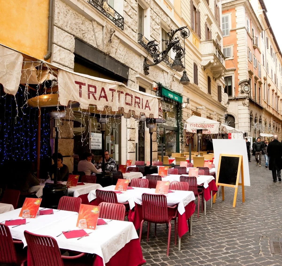 trattoria restaurant perfect lunch spot in Rome, Italy