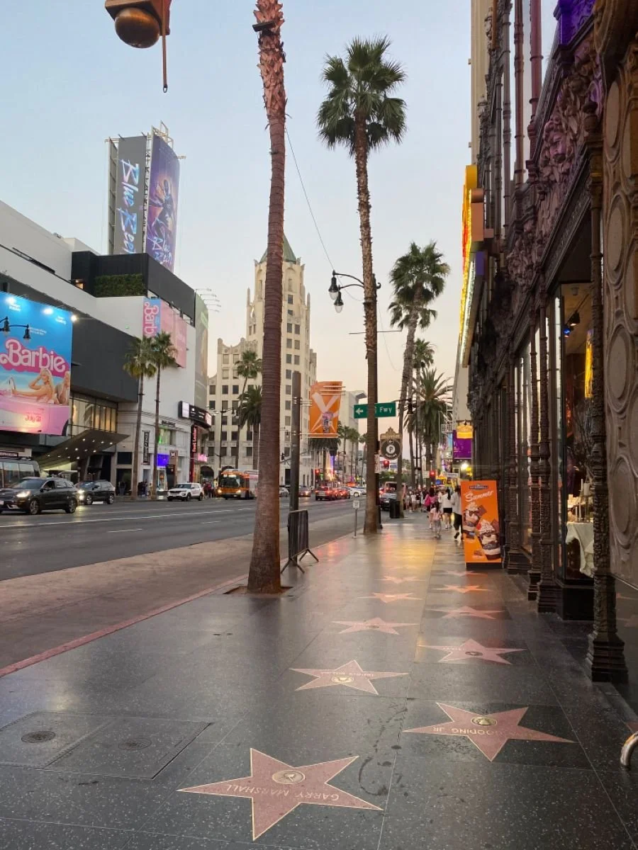 Hollywood Walk of Fame aesthetic Los Angeles