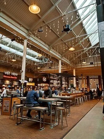 Foodhallen, indoor food market in Amsterdam Netherlands