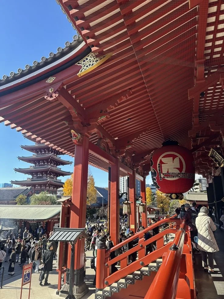view of Asakusa & Sensō-ji Temple in Tokyo, Japan